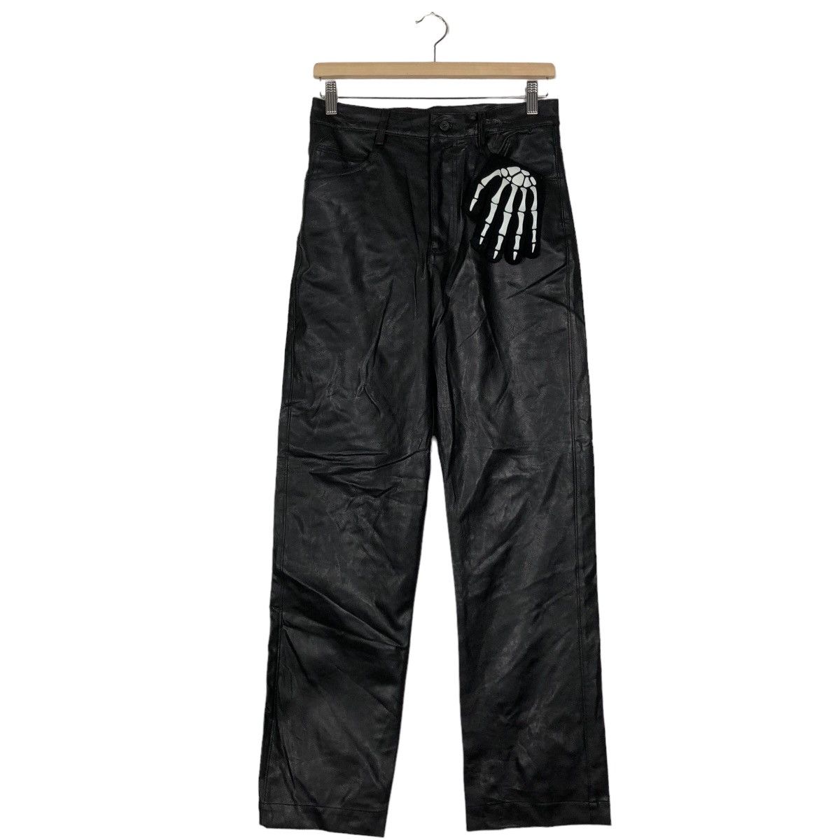 Genuine Leather 🔥90’s Vintage Genuine Leather Pants Fellow Issey Miyake Size US 28 / EU 44 - 2 Thumbnail