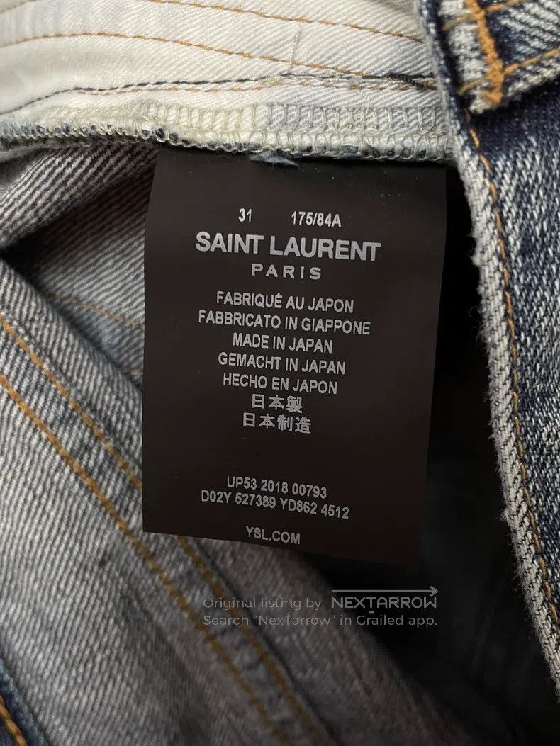Saint Laurent Paris Saint Laurent Paris Denim Jeans Size US 31 - 5 Thumbnail