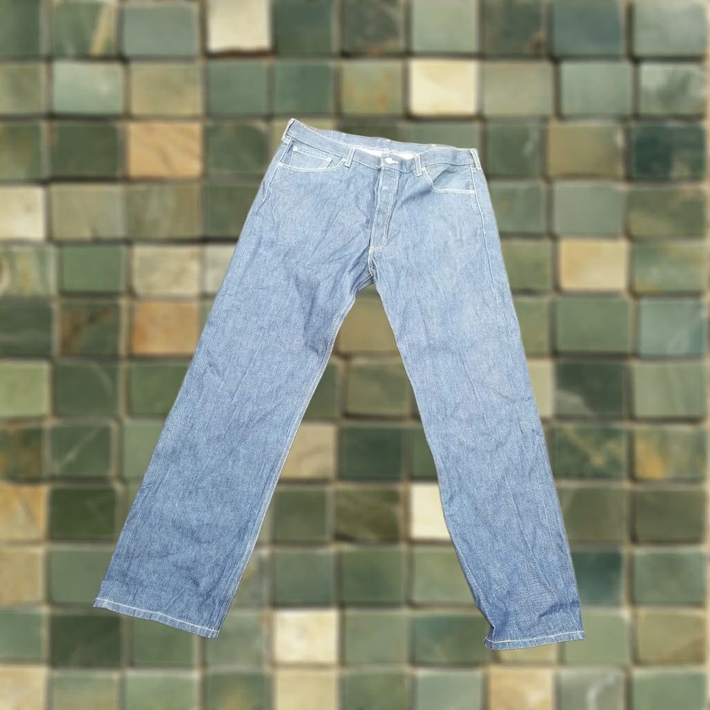 Levi's VINTAGE Levi 501XX Mens Jeans 40x34 Denim Button Fly Straight Leg 5-Pocket Belt Loops Blue Size US 40 / EU 56 - 1 Thumbnail