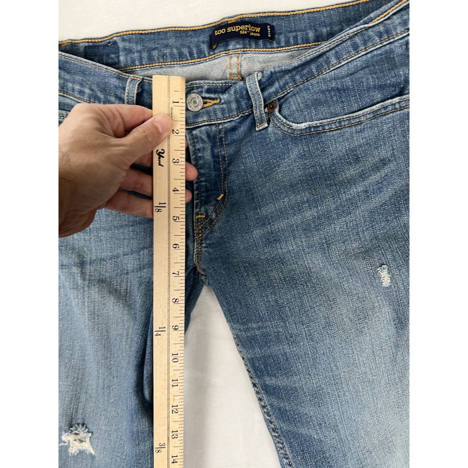 Levi's Levi's 524 Too Superlow Jeans Women's 9 M 30x29 Low Rise Str Size 29" - 5 Thumbnail