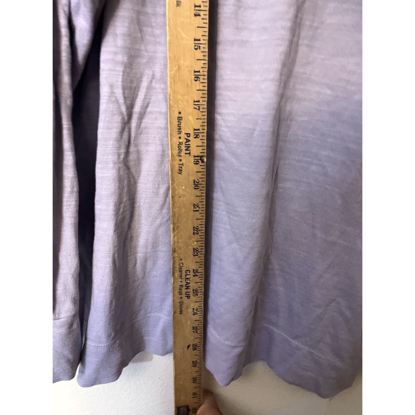 Loft LOFT Hoodie Womens Large Purple V Neck Lightweight Hooded Top Casual Pullover Knit 100% Cotton Size L / US 10 / IT 46 - 4 Thumbnail
