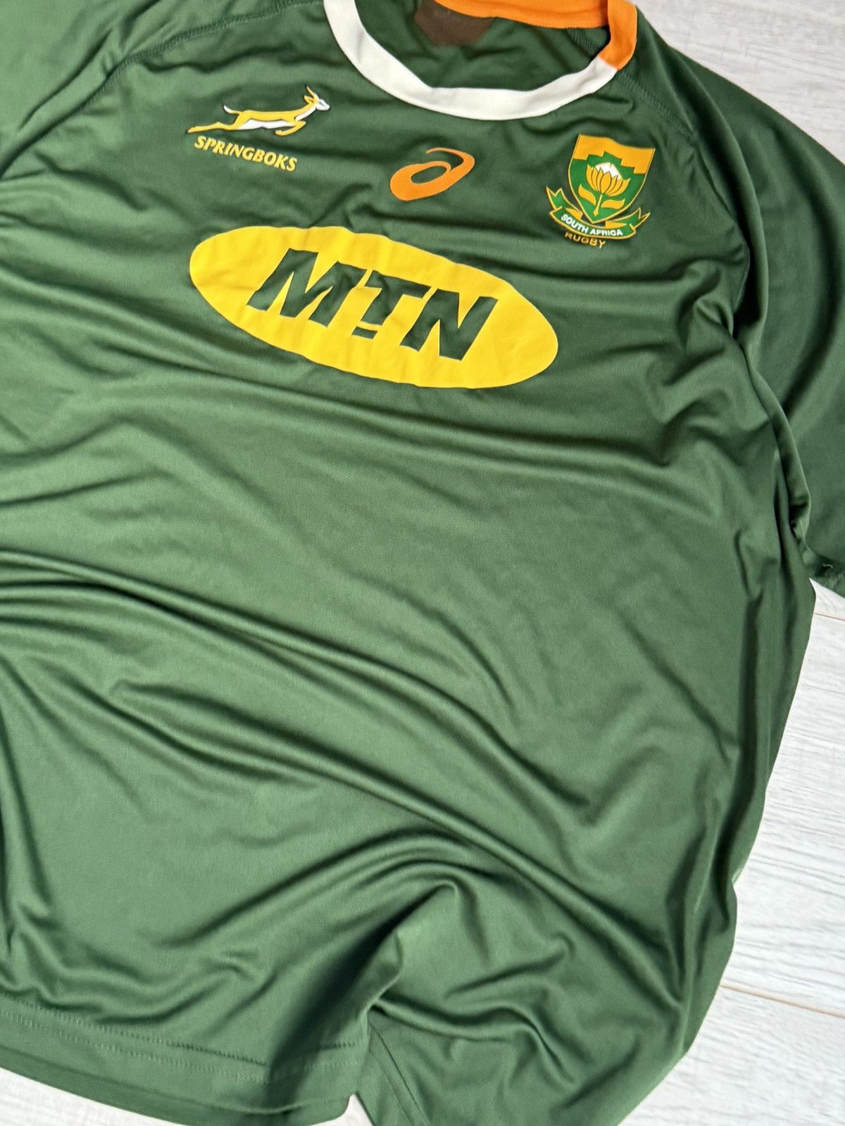 Asics Asics South Africa jersey rugby shirt Size US XL / EU 56 / 4 - 2 Thumbnail