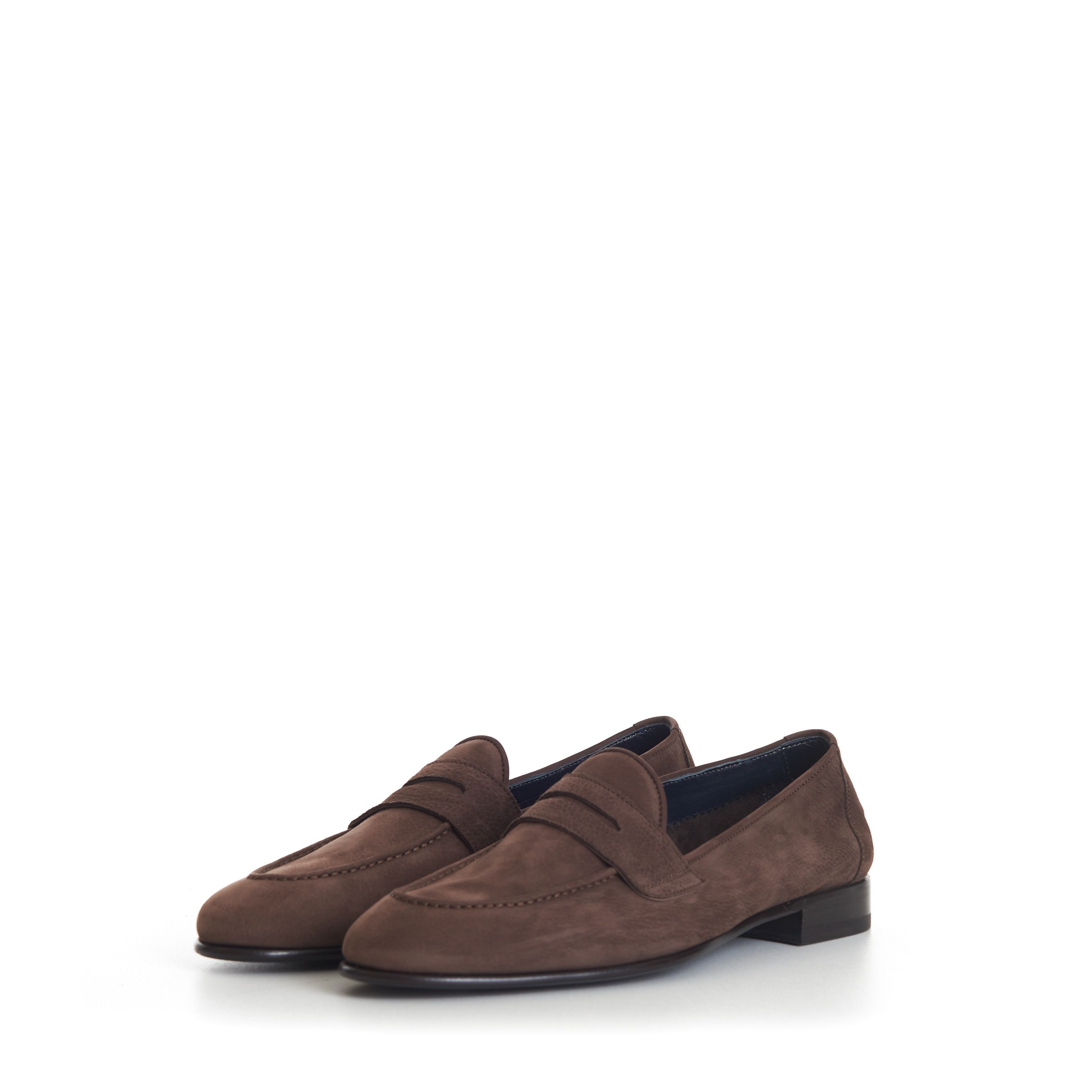 Brioni Penny Loafer In Brown Suede Size US 8.5 / EU 41-42 - 3 Thumbnail