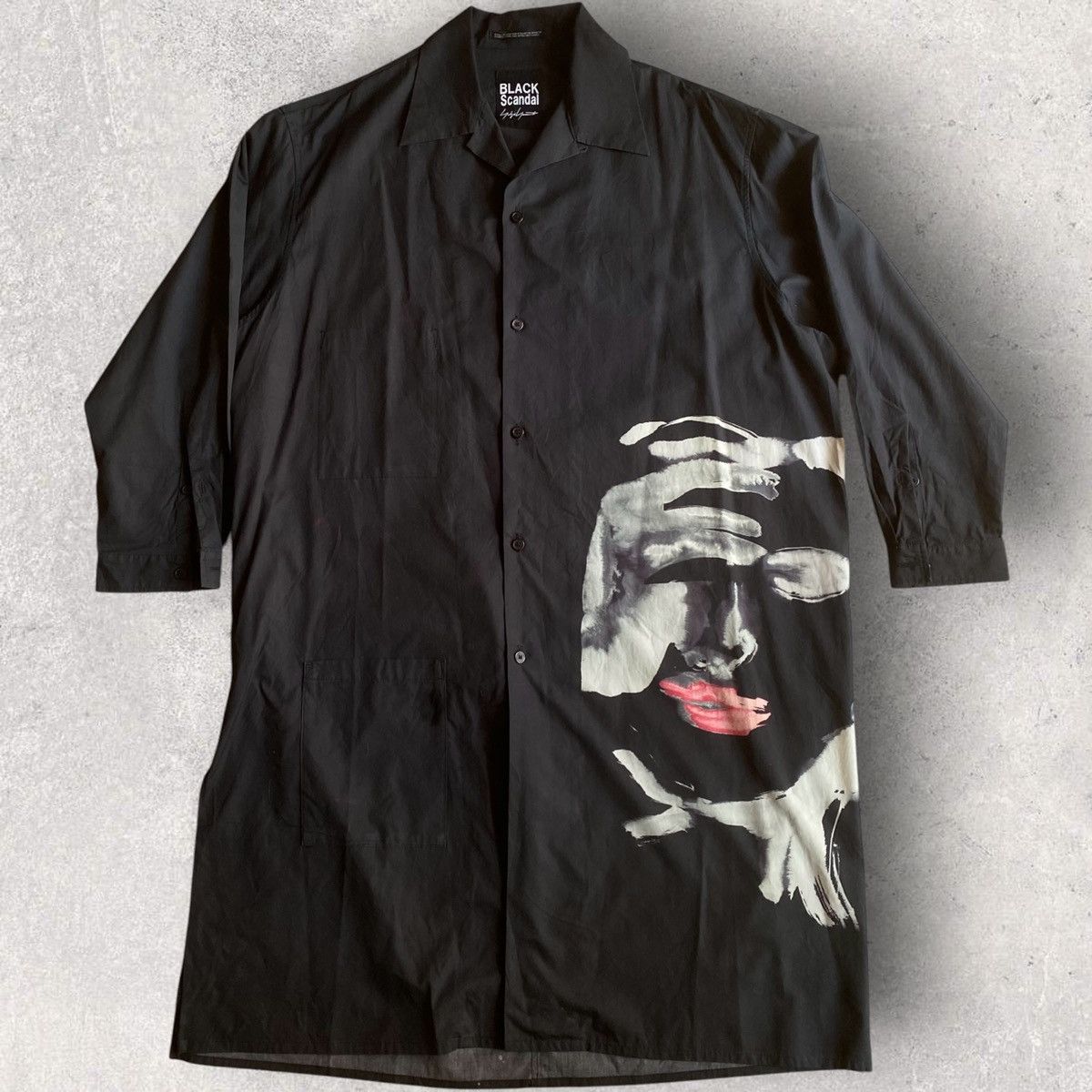 Yohji Yamamoto Fall19 Black Scandal Print Shirt Size US M / EU 48-50 / 2 - 1 Thumbnail