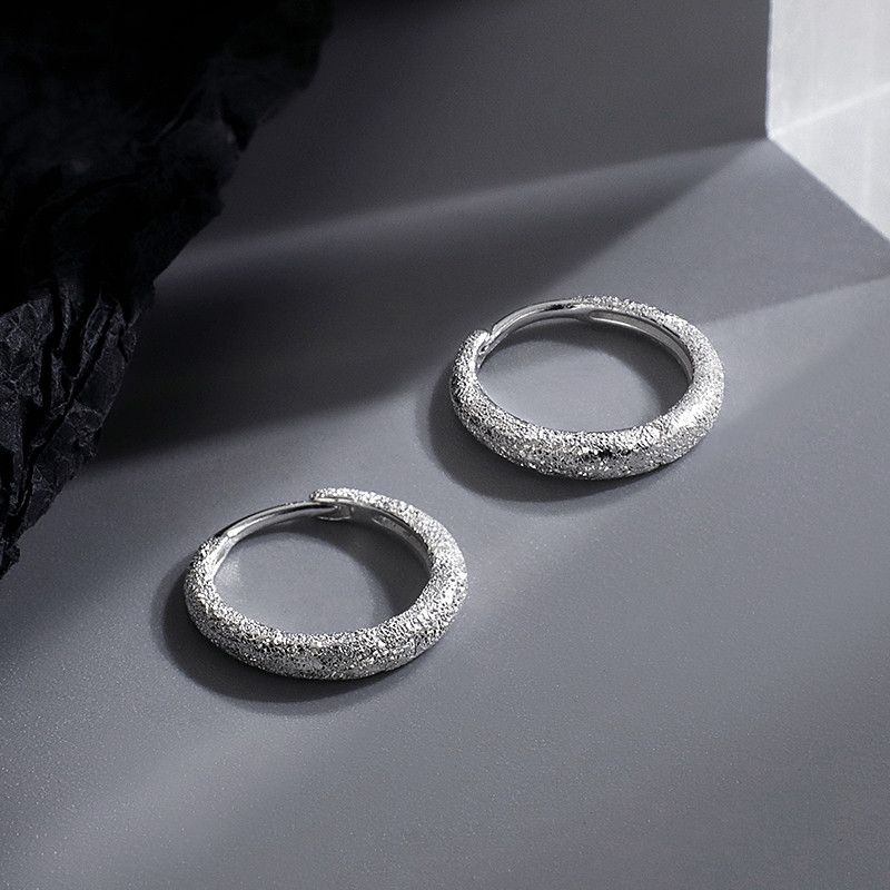 Jewelry × Sterling Silver One pairs Design Earrings Gothic Punk Chrome Jewelry Spike Size ONE SIZE - 2 Thumbnail