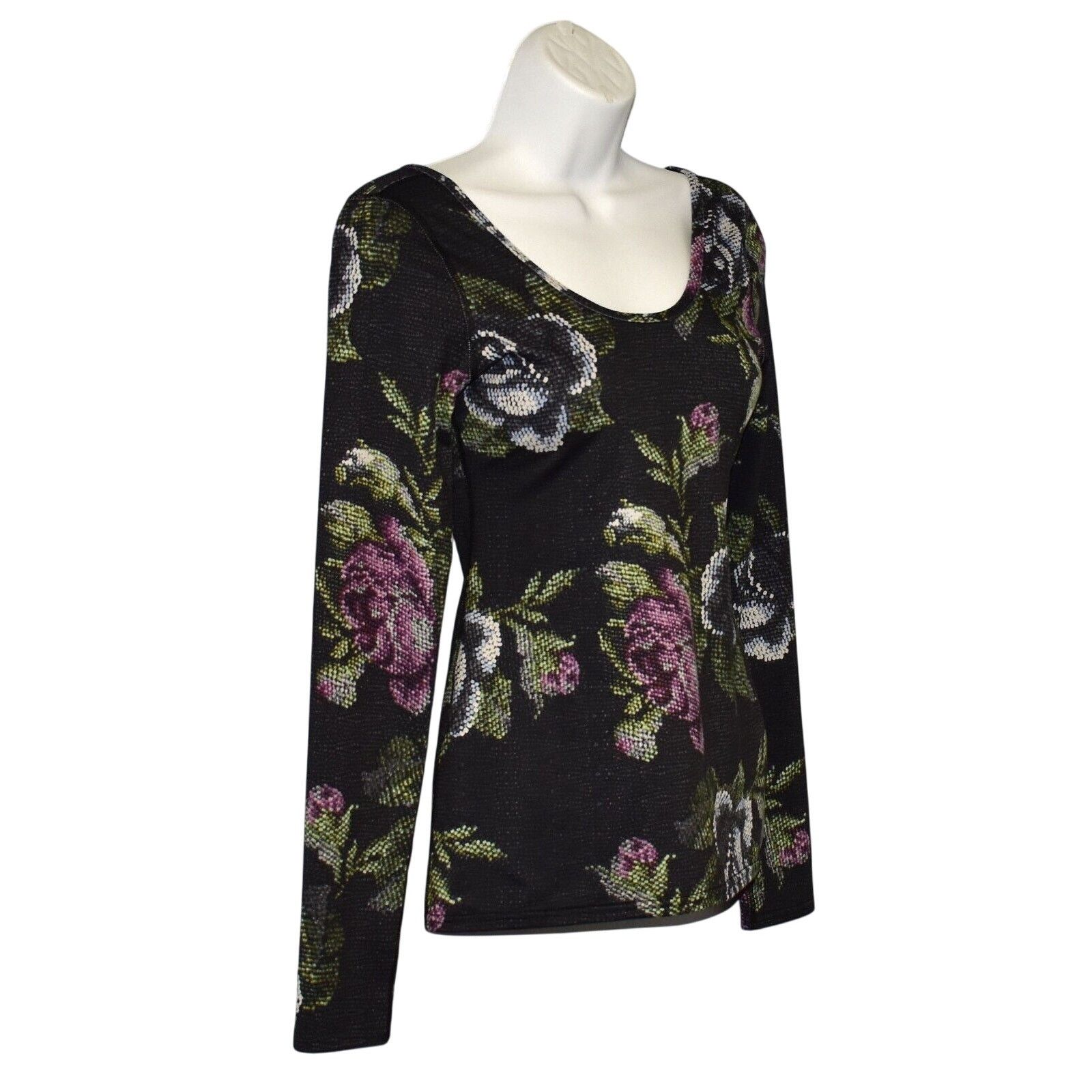 Lululemon LULULEMON Floral Long Sleeve Scoop Back Workout Top Size 4 Size S / US 4 / IT 40 - 3 Thumbnail
