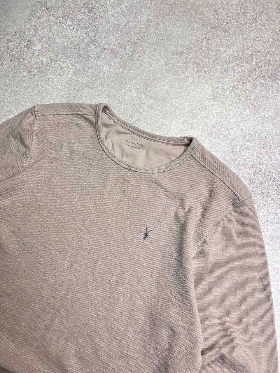 Allsaints × Vintage Vintage Allsaints Waffle Boxy Knit Longsleeve Shirt XL Size US XL / EU 56 / 4 - 3 Thumbnail