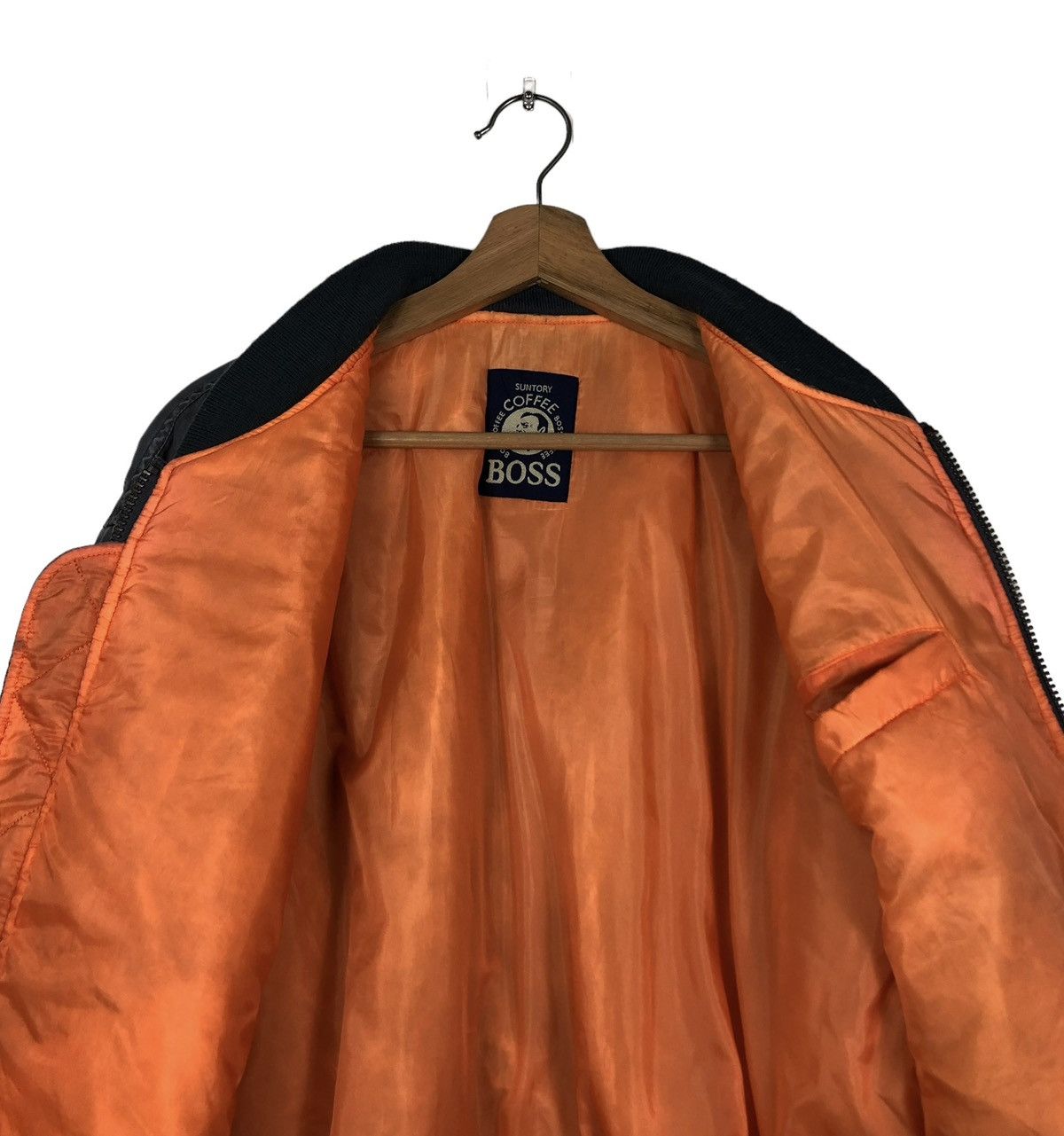 Japanese Brand 🔥RIOT RIOT VINTAGE BOMBER JACKET FLY SUNTORY COFFEE BOSS Size US L / EU 52-54 / 3 - 14 Thumbnail