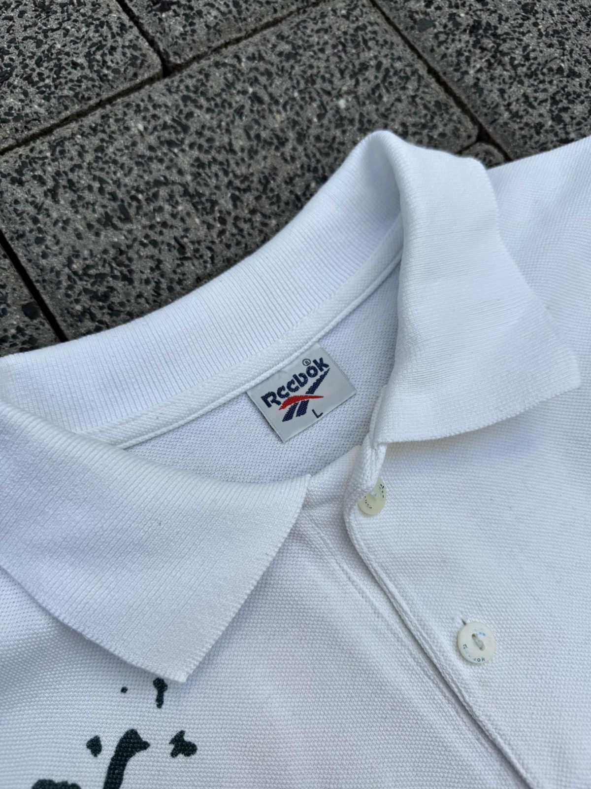 Reebok Vintage 90s REEBOK "MICHAEL STICH" Tennis Poloshirt Rare Size US L / EU 52-54 / 3 - 5 Thumbnail