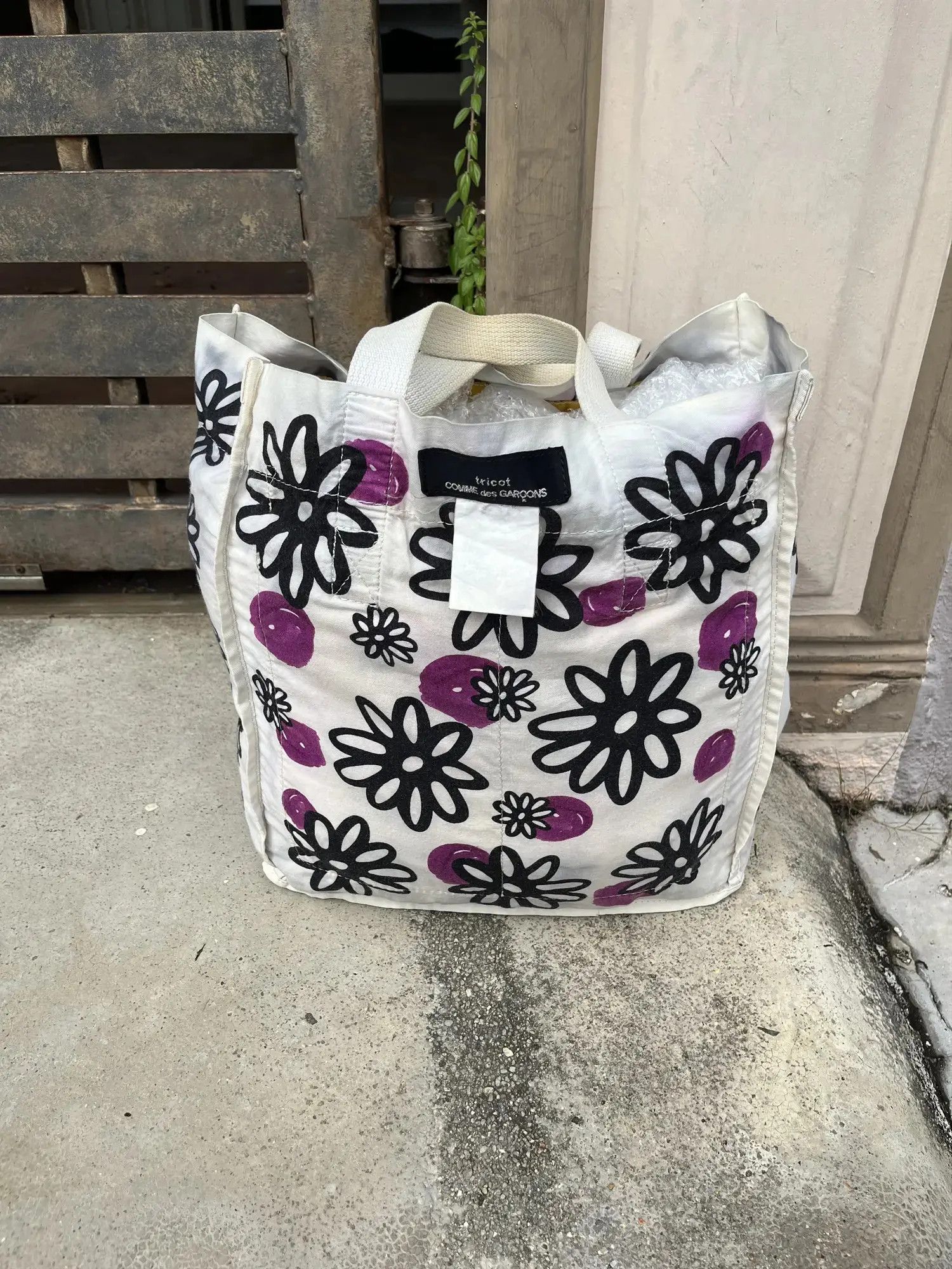 Comme des Garcons Homme Plus Comme Des Garcons Flora Tote Bag Size ONE SIZE - 7 Thumbnail