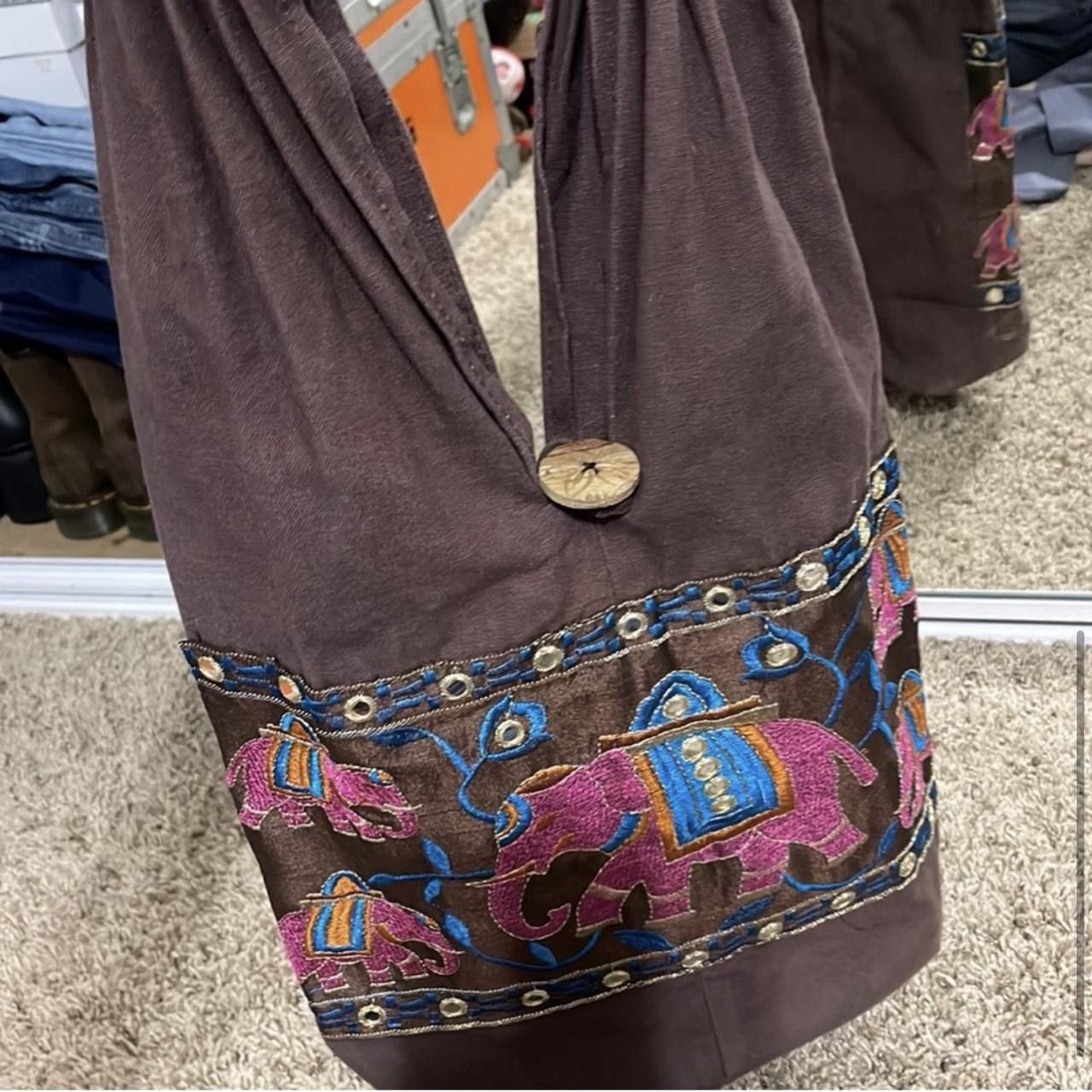 Vintage Adorable Elephant Tote Bag Size ONE SIZE - 5 Thumbnail