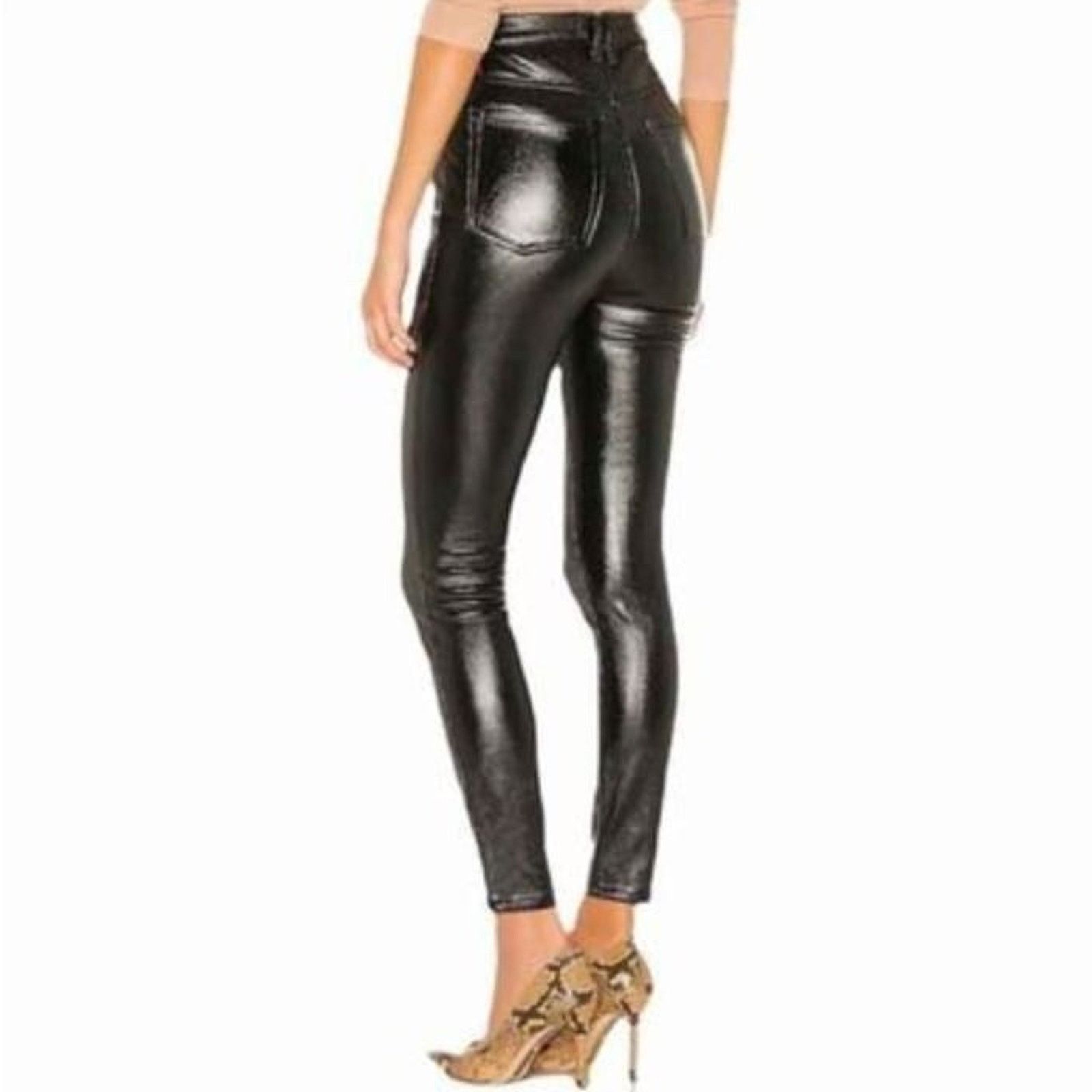 Free People Free People Phoenix Coated Skinny Jean Black size 27 NWT Size 27" / US 4 / IT 40 - 2 Thumbnail