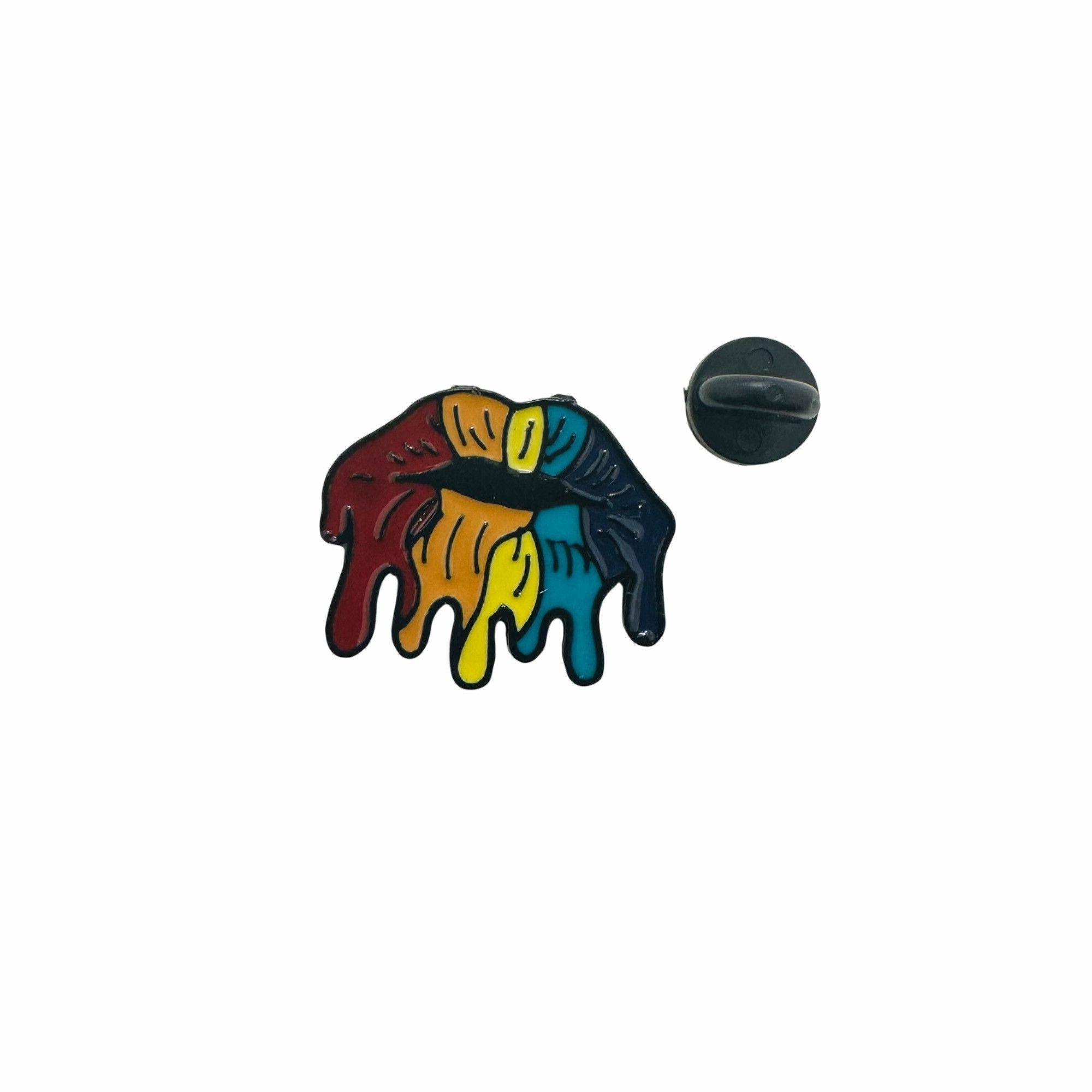 Other Cartoon Rainbow Lip Melting Enamel Pin Colorful Badge Brooch Size ONE SIZE - 3 Thumbnail
