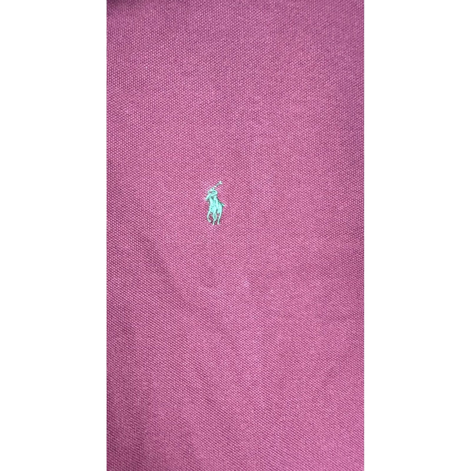 Polo Ralph Lauren Polo Ralph Lauren Polo Shirt Mens Medium Purple Long Sleeve Classic Fit Cotton Size US M / EU 48-50 / 2 - 2 Thumbnail
