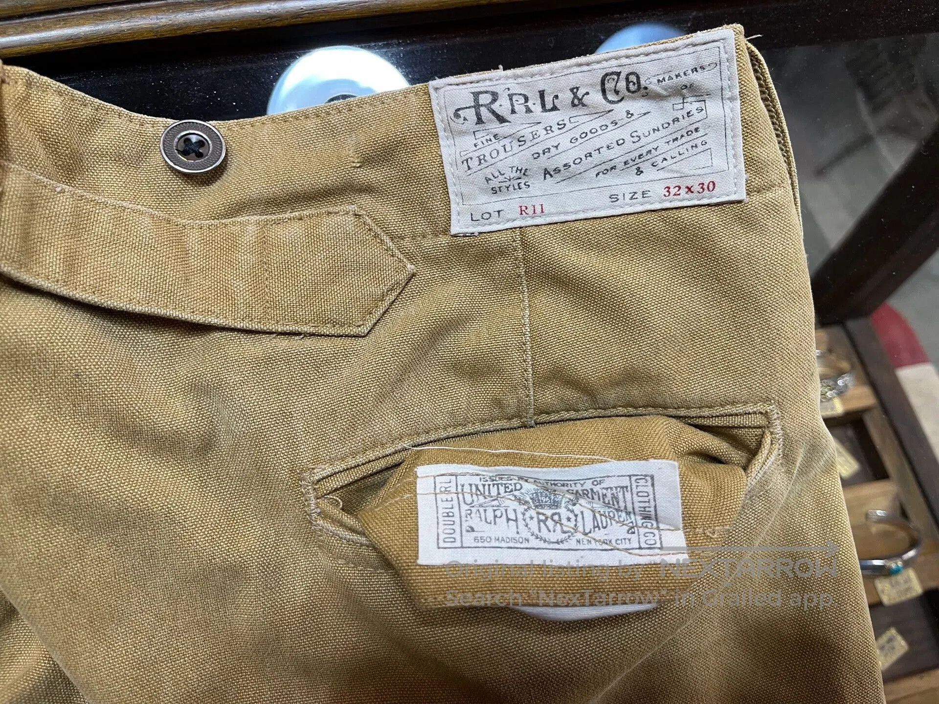 RRL Ralph Lauren vintage canvas work pants by Ralph Lauren. Size US 32 / EU 48 - 5 Thumbnail