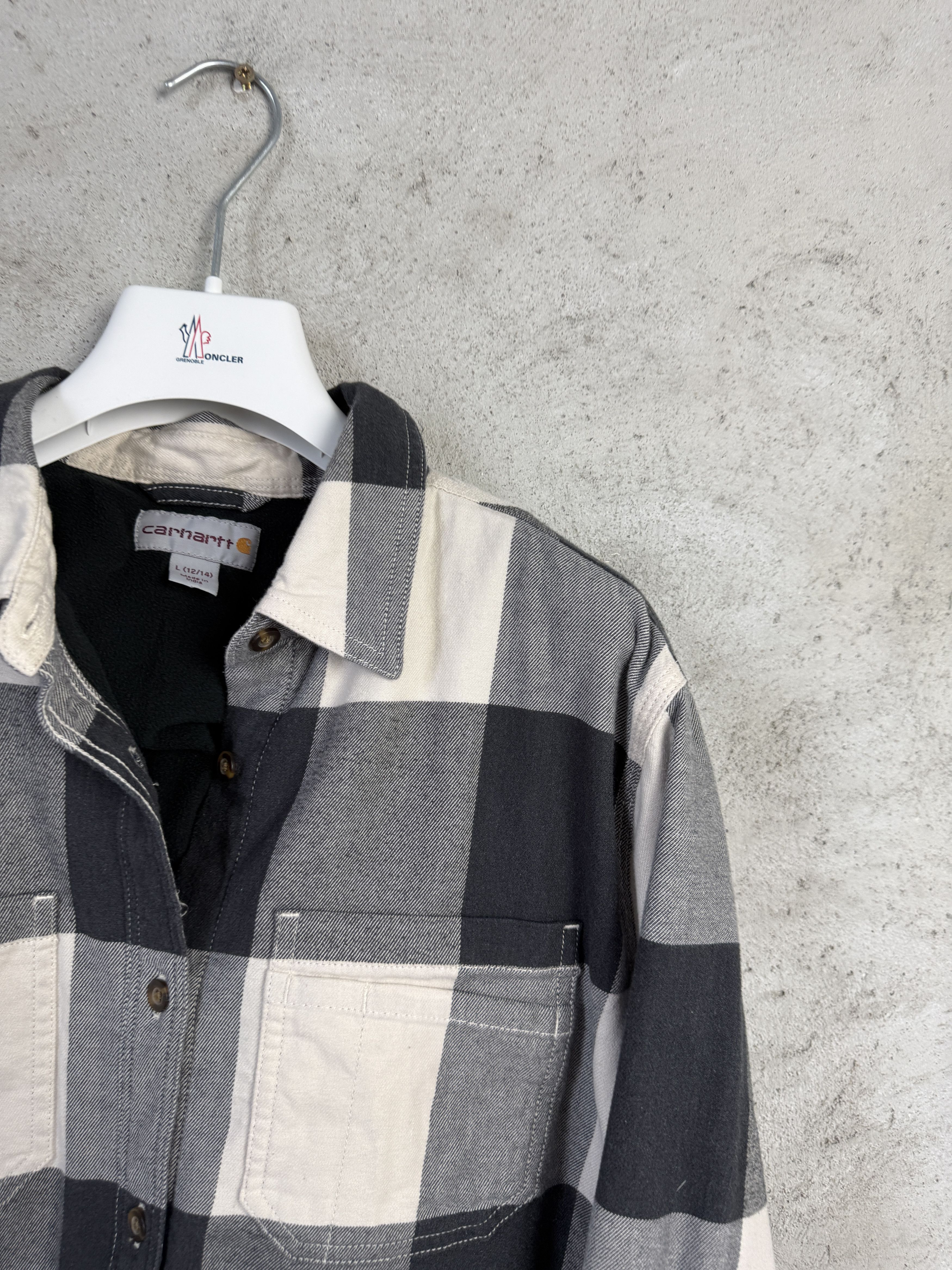 Carhartt Carhartt overshirt shirt button ups fleece skate rap Size L / US 10 / IT 46 - 2 Thumbnail