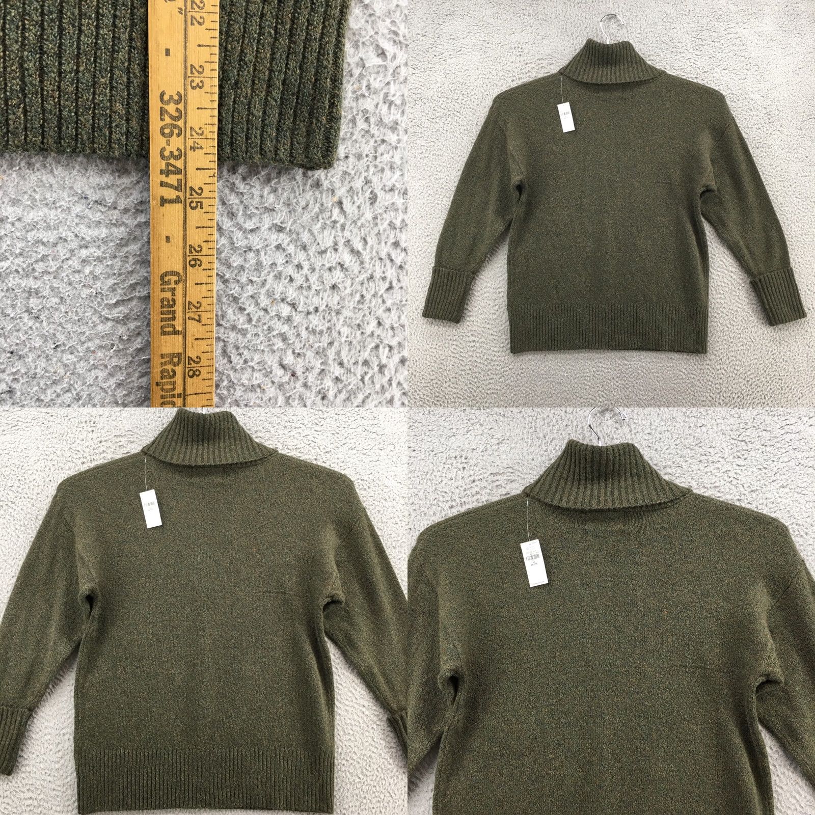 Old Navy Old Navy Turtle Neck Sweater Womens XS Green Cotton Blend Long Sleeve NEW Size XS / US 0-2 / IT 36-38 - 8 Thumbnail