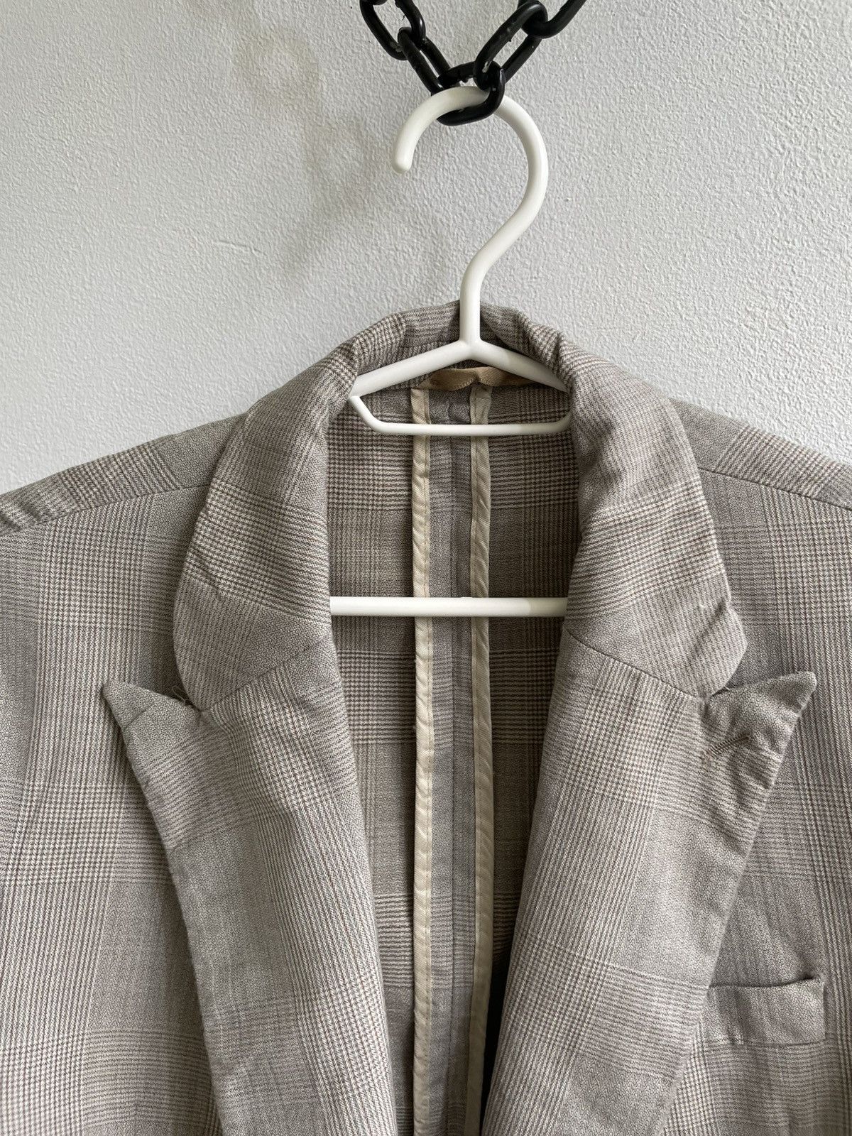Our Legacy OUR LEGACY Blazer 100% Virgin Wool Beige Tweed Size 46S - 20 Thumbnail