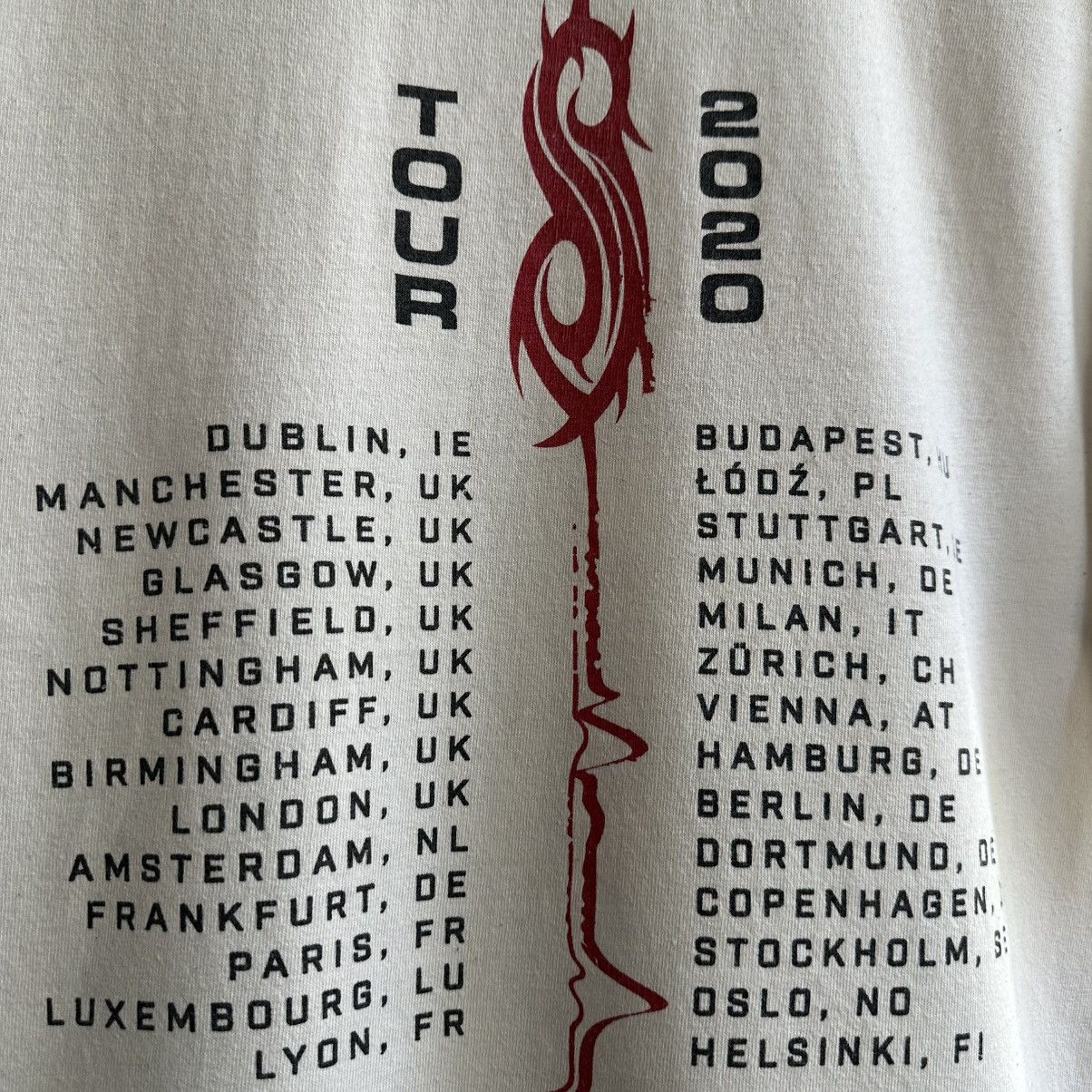 Band Tees Slipknot World Tour Graphic Band Tee Size US M / EU 48-50 / 2 - 8 Thumbnail