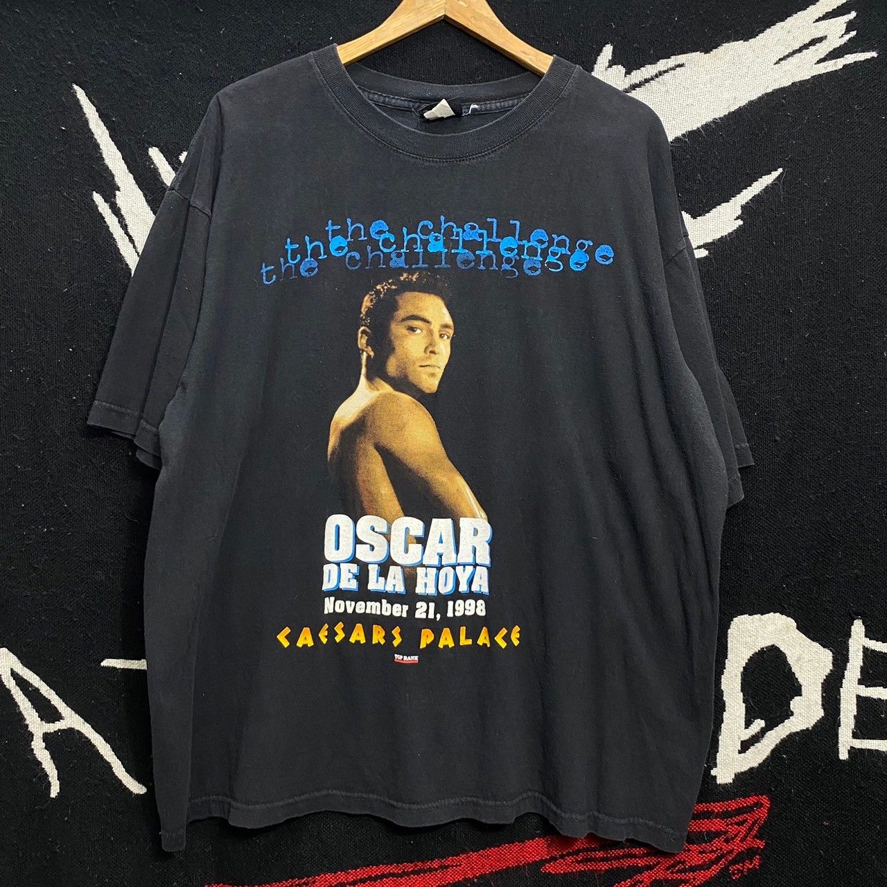 image of America x Vintage Oscar De La Hoya Vintage 1998 Boxing Shirt XL in Black, Men's