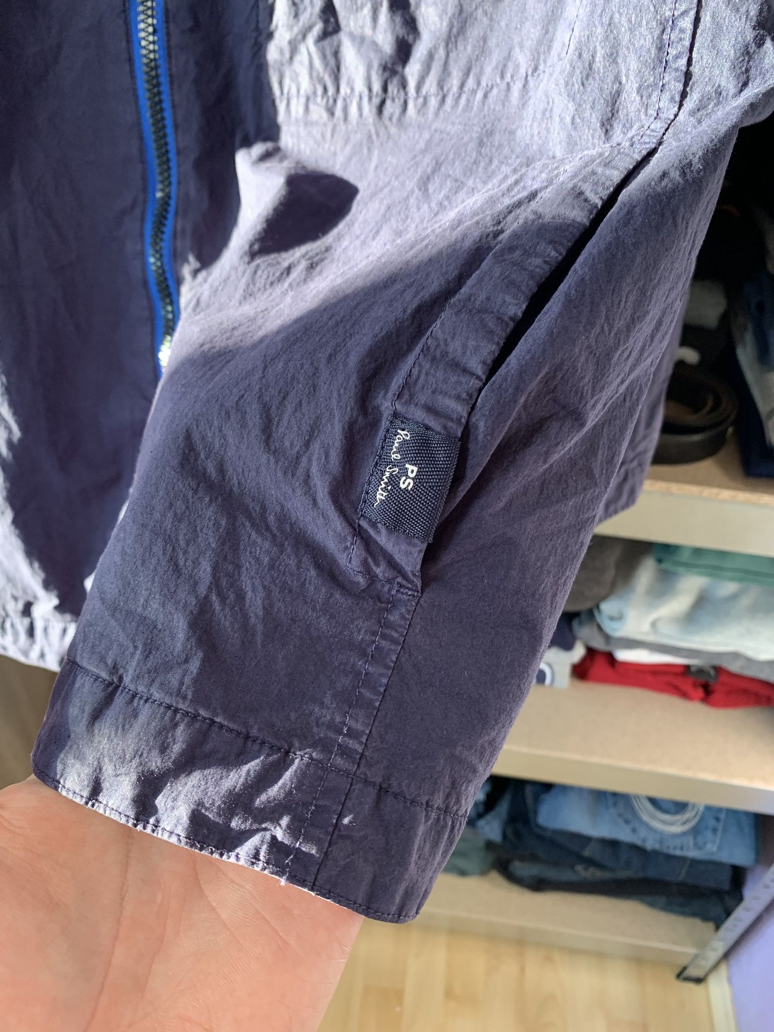 Paul Smith PS By Paul Smith Nylon Windbreaker Jacket Navy Men's Size L Size US L / EU 52-54 / 3 - 3 Thumbnail
