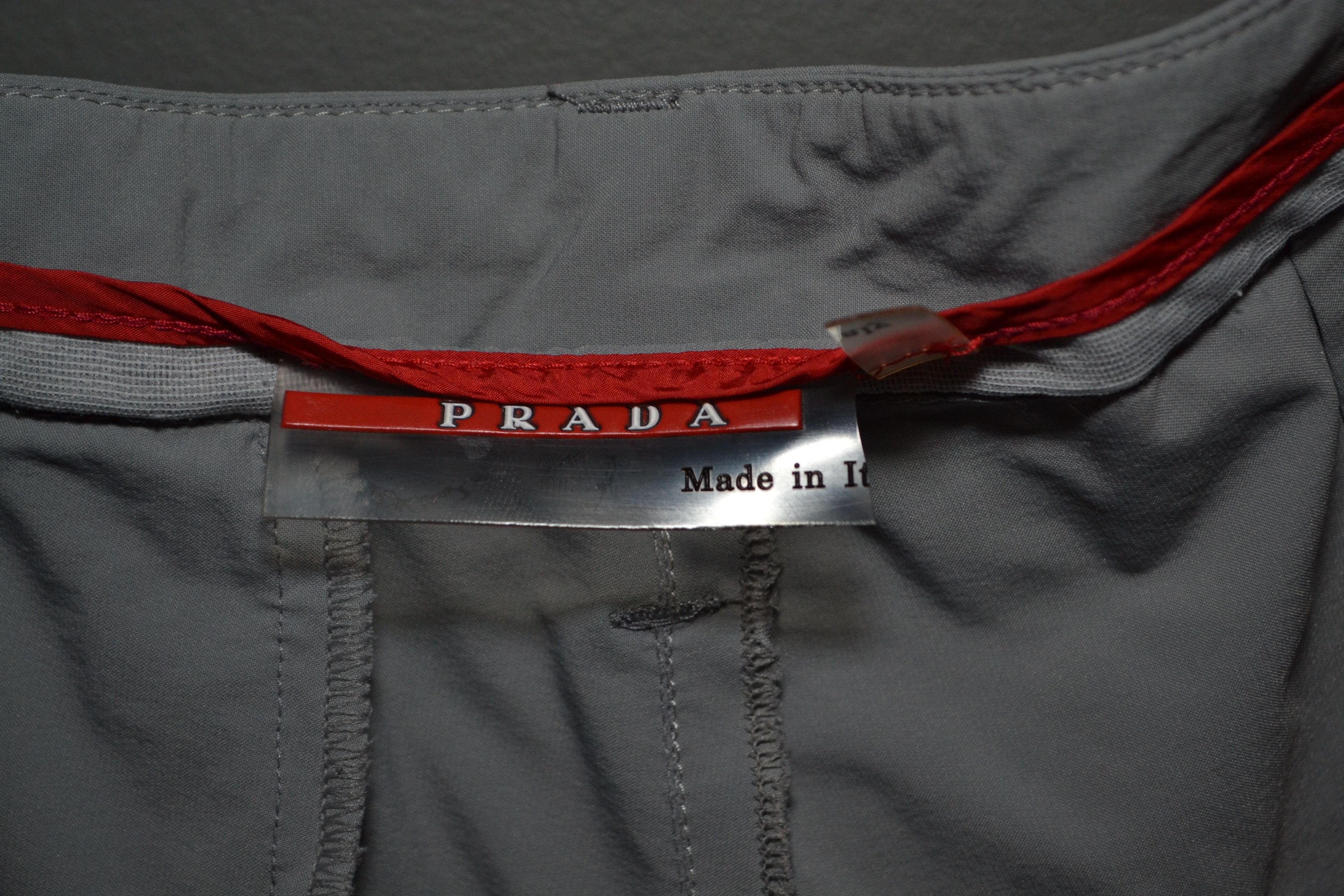 Prada Prada Sport Gray Nylon Stretch Pants 48 Size US 32 / EU 48 - 8 Thumbnail