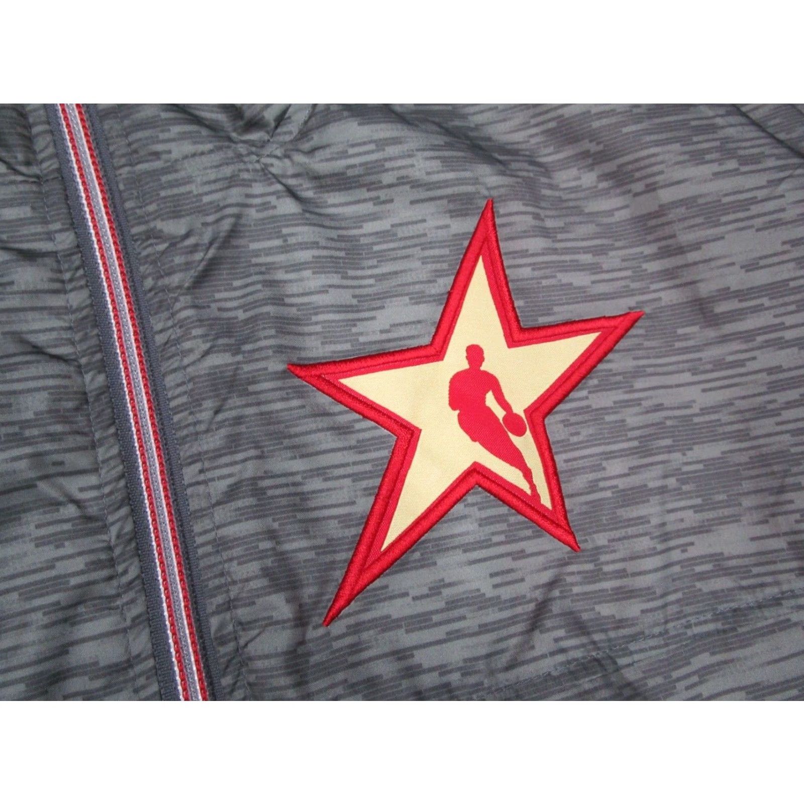 Adidas **Adidas Men's Full Zip Windbreaker NBA All Star Mens Extra Large Gray** User: **Adidas Men's Extra Large Full Zip Windbreaker Gray NBA All Star** Size US XL / EU 56 / 4 - 4 Thumbnail