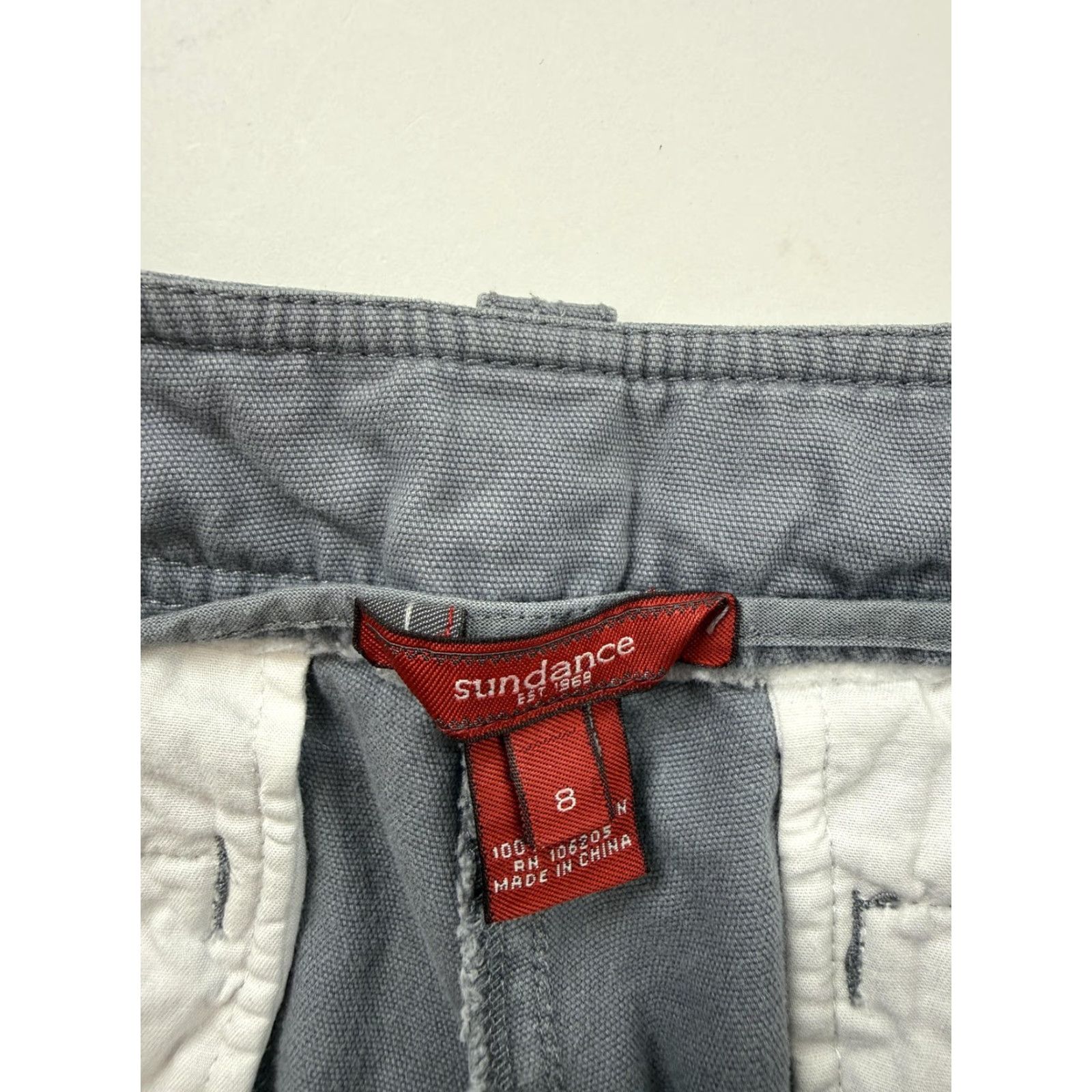 Vintage Sundance Capris Pants Womens 8 Gray Twill Cuffed Straight Leg Casual Chino Capris - Men? Size 30" / US 8 / IT 44 - 3 Thumbnail