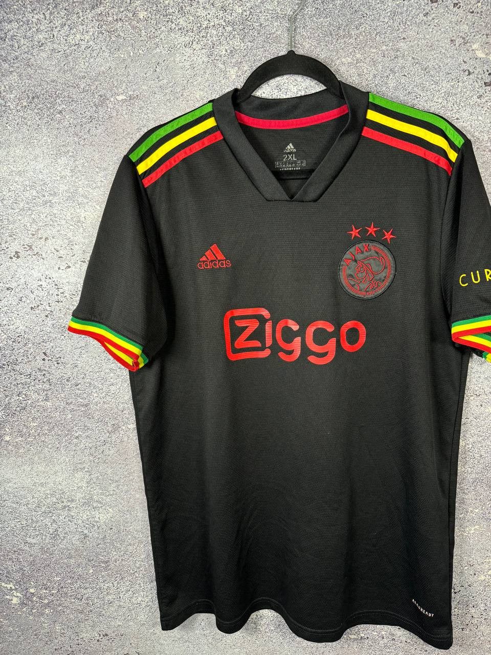 Vintage MARLEY Vintage AJAX 2021/22 Third Fan Soccer Jersey Size US XXL / EU 58 / 5 - 4 Thumbnail