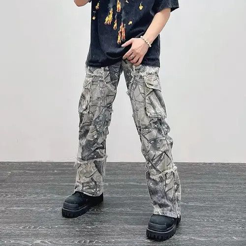 Japanese Brand Manami x Risa Camouflage Y2K Fashion Baggy Jeans Cargo Pants Size US 32 / EU 48 - 5 Thumbnail