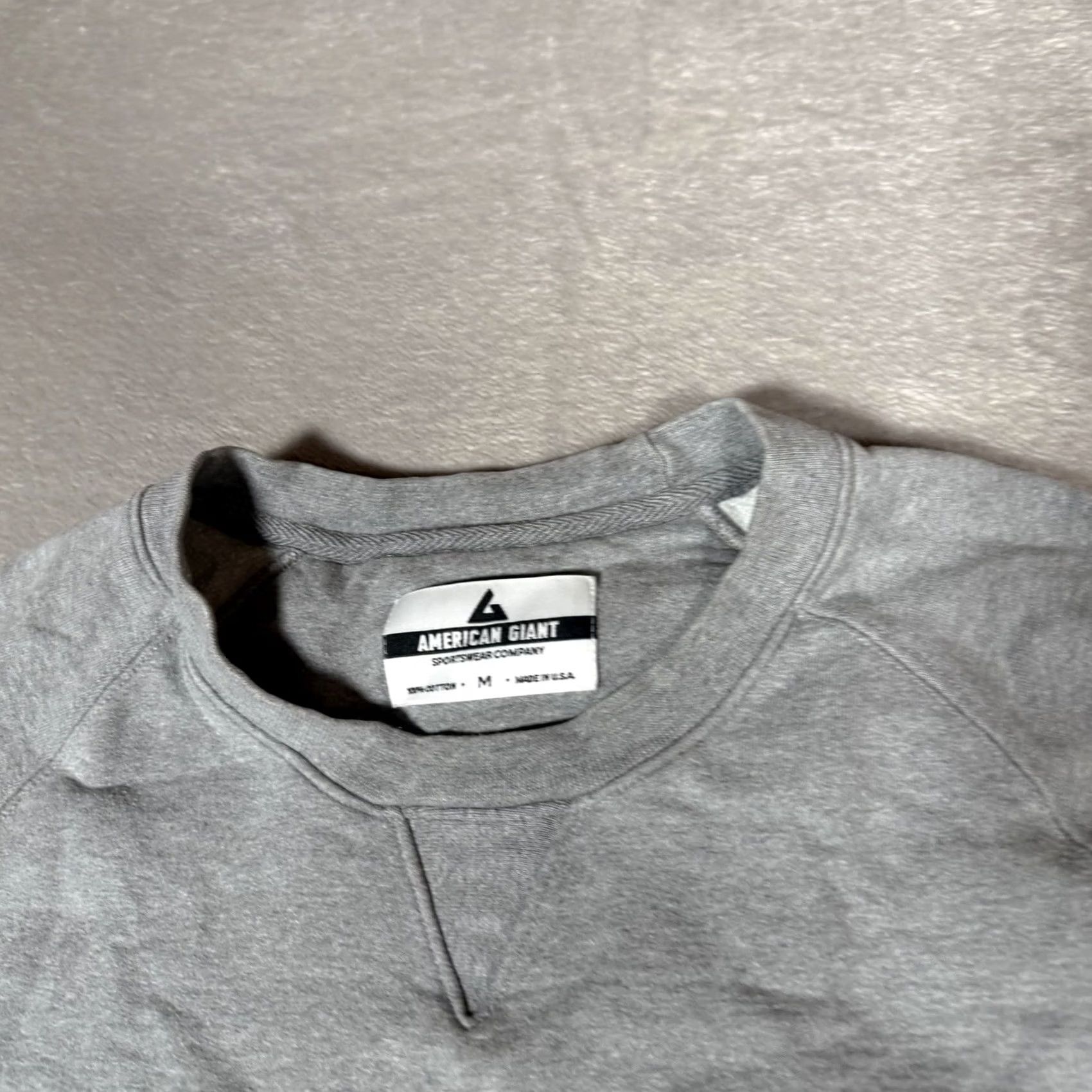 Vintage American Giant Sweatshirt Mens M Gray Crew Neck Heavyweight Cotton Pullover Size US M / EU 48-50 / 2 - 4 Thumbnail