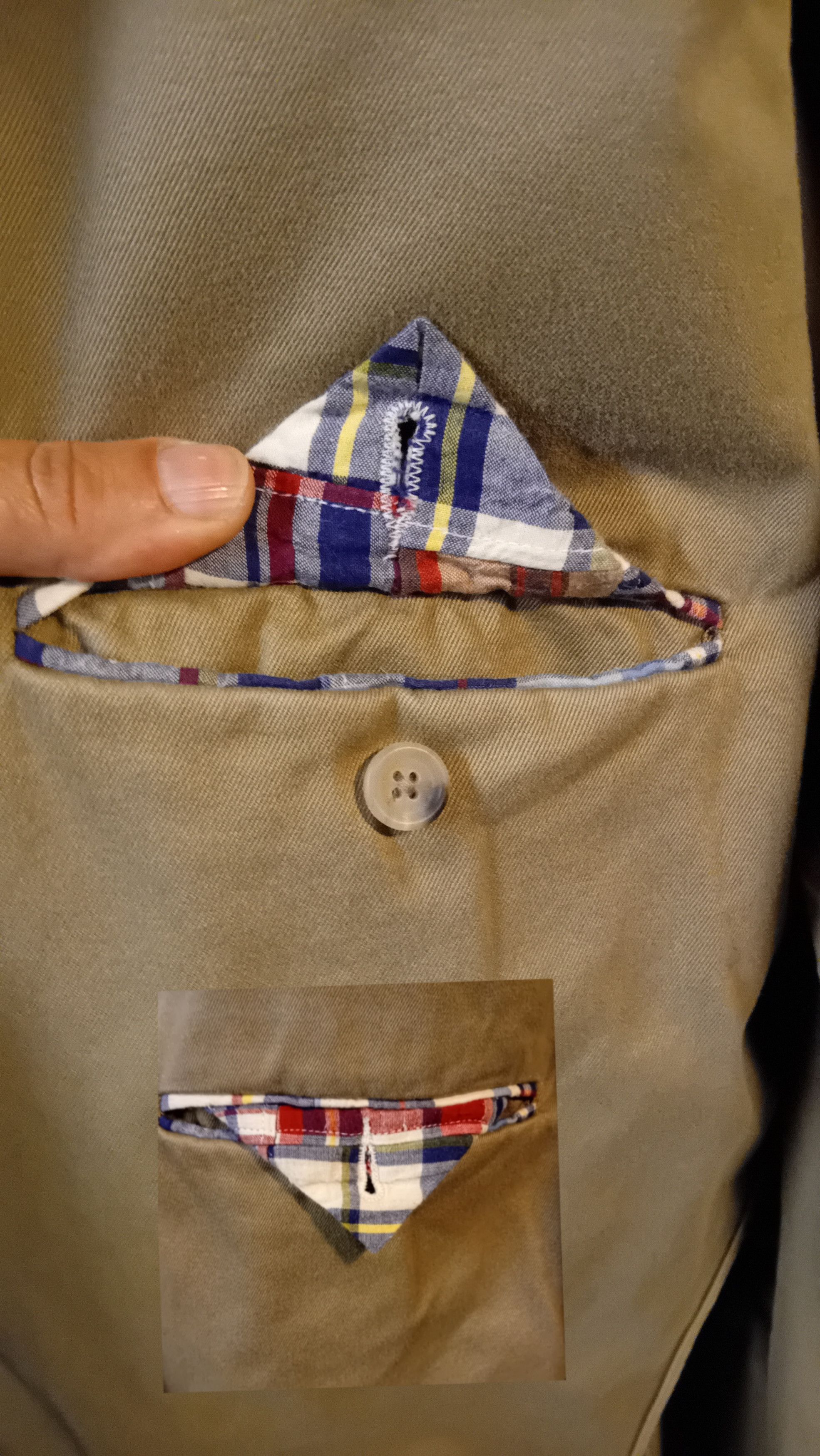 Vintage Polo Ralph Lauren Beige Cotton Blazer (L)