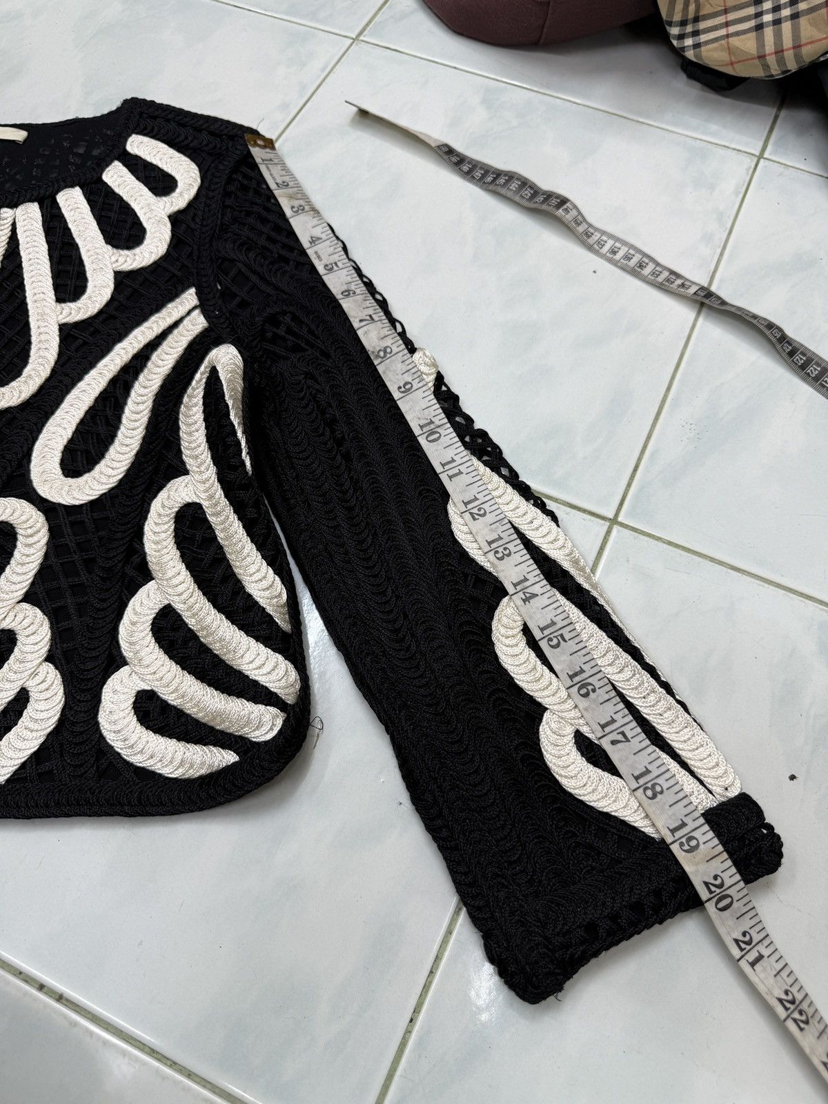 Maje 🔥🔥🔥ARCHIVE MAJE CROCHET KNIT EVENING JACKET Size M / US 6-8 / IT 42-44 - 14 Thumbnail
