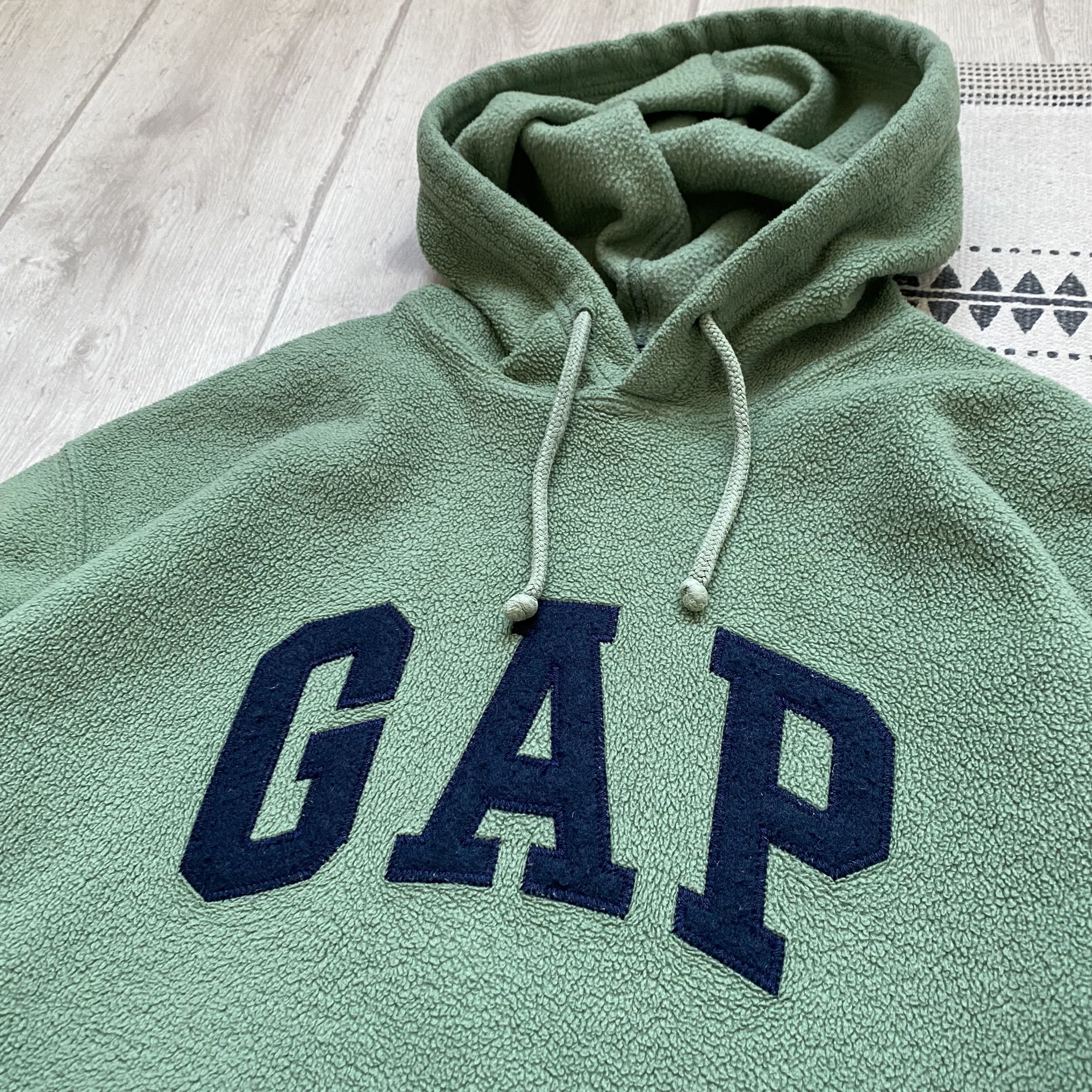 Gap Vintage 90s Gap fleece hoodie Y2K Center logo KOREA Size US M / EU 48-50 / 2 - 7 Thumbnail