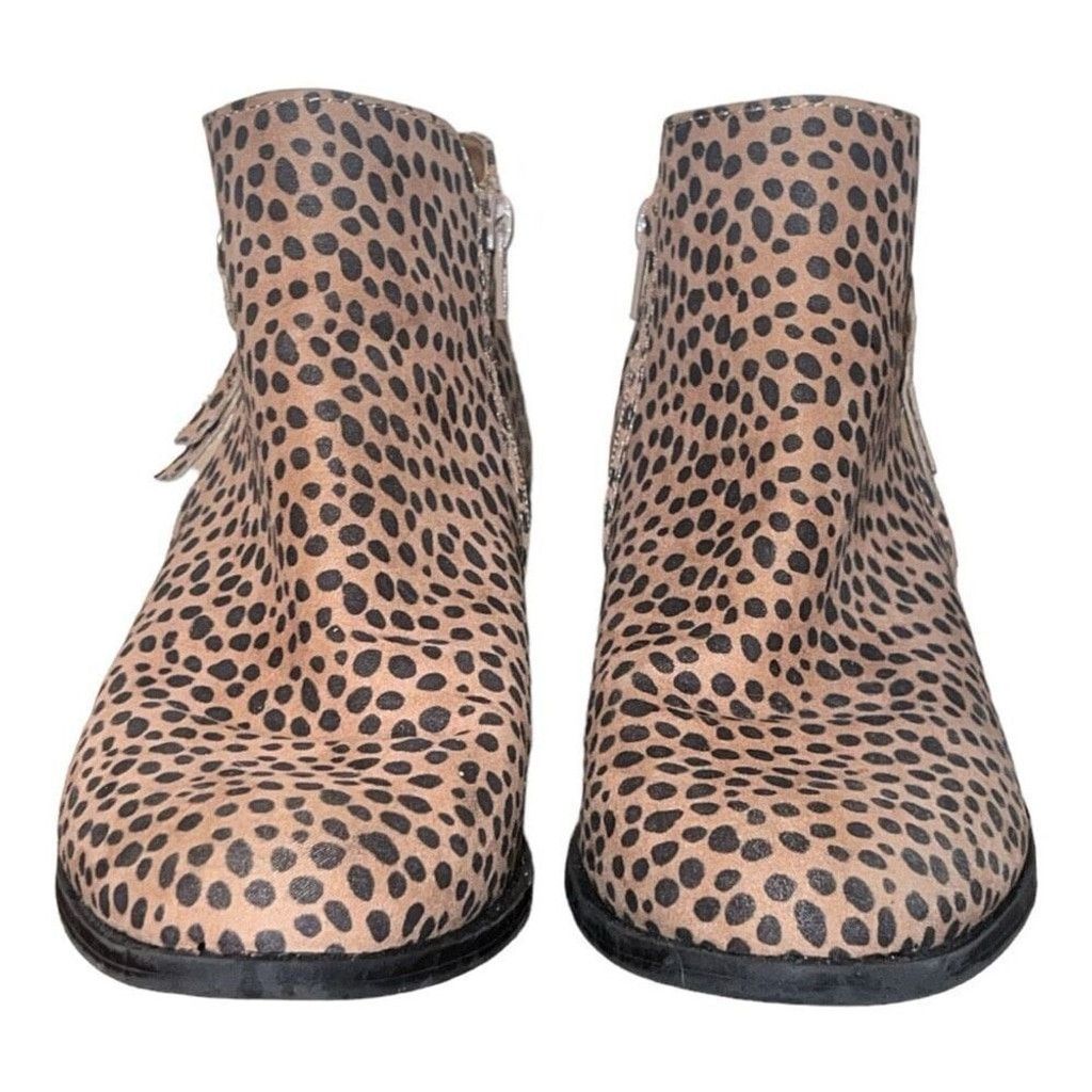 Arizona Jean Co. Arizona Womens Spotted Animal Canyon Block Heel Booties Size US 9.5 / IT 39.5 - 2 Thumbnail