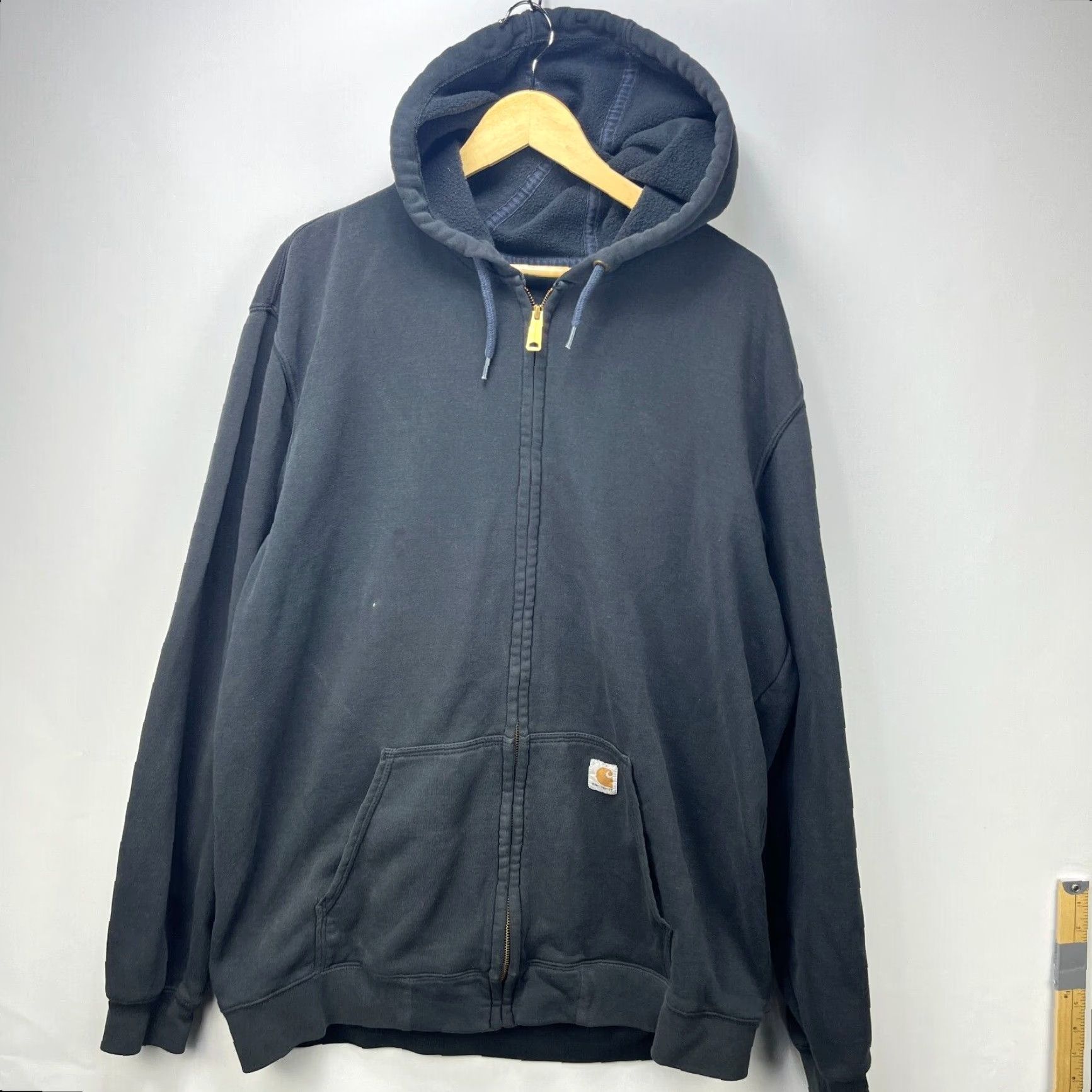 Carhartt VINTAGE Carhartt Hoodie XL Tall Black Long Sleeve 90s Mens Zip Pullover Distressed Size US XL / EU 56 / 4 - 2 Thumbnail