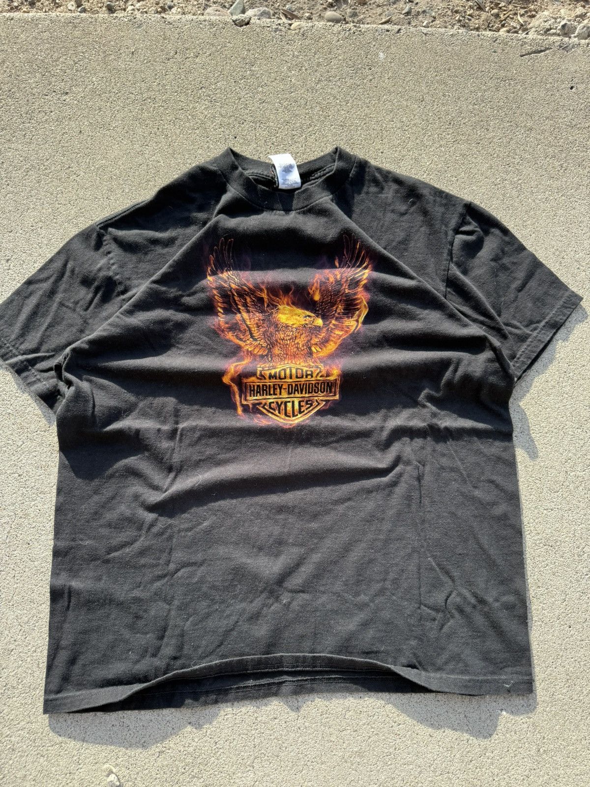 Harley Davidson Vintage Flame Harley Davidson Tshirt Size US XL / EU 56 / 4 - 3 Thumbnail