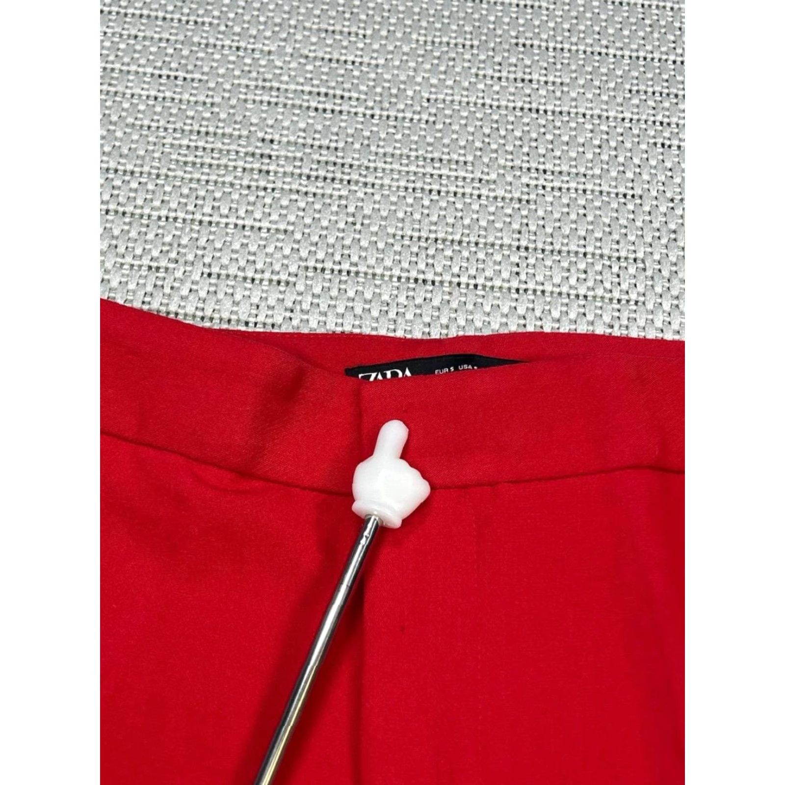 Zara Zara Dress Pants Womens Small Red High Rise Bootcut Pants Dress Pants Red Women's S Bootcut High Rise Zara Size 28" / US 6 / IT 42 - 3 Thumbnail