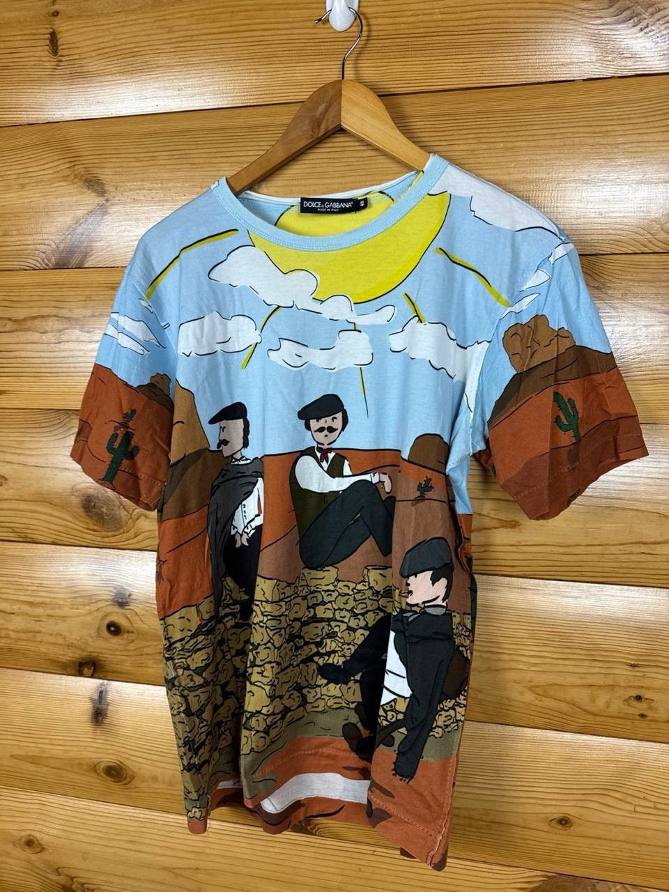 Dolce & Gabbana Dolce & Gabbana Western Cowboy Print T-Shirt Graphic Tee Size US M / EU 48-50 / 2 - 3 Thumbnail