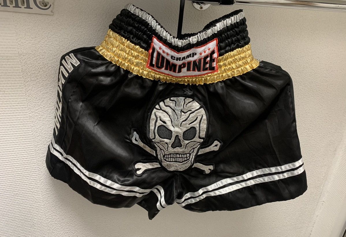 Sports Specialties Muay Thai black shorts skull champ lumpinee Xl 36 mma ufc Size US 36 / EU 52 - 10 Thumbnail