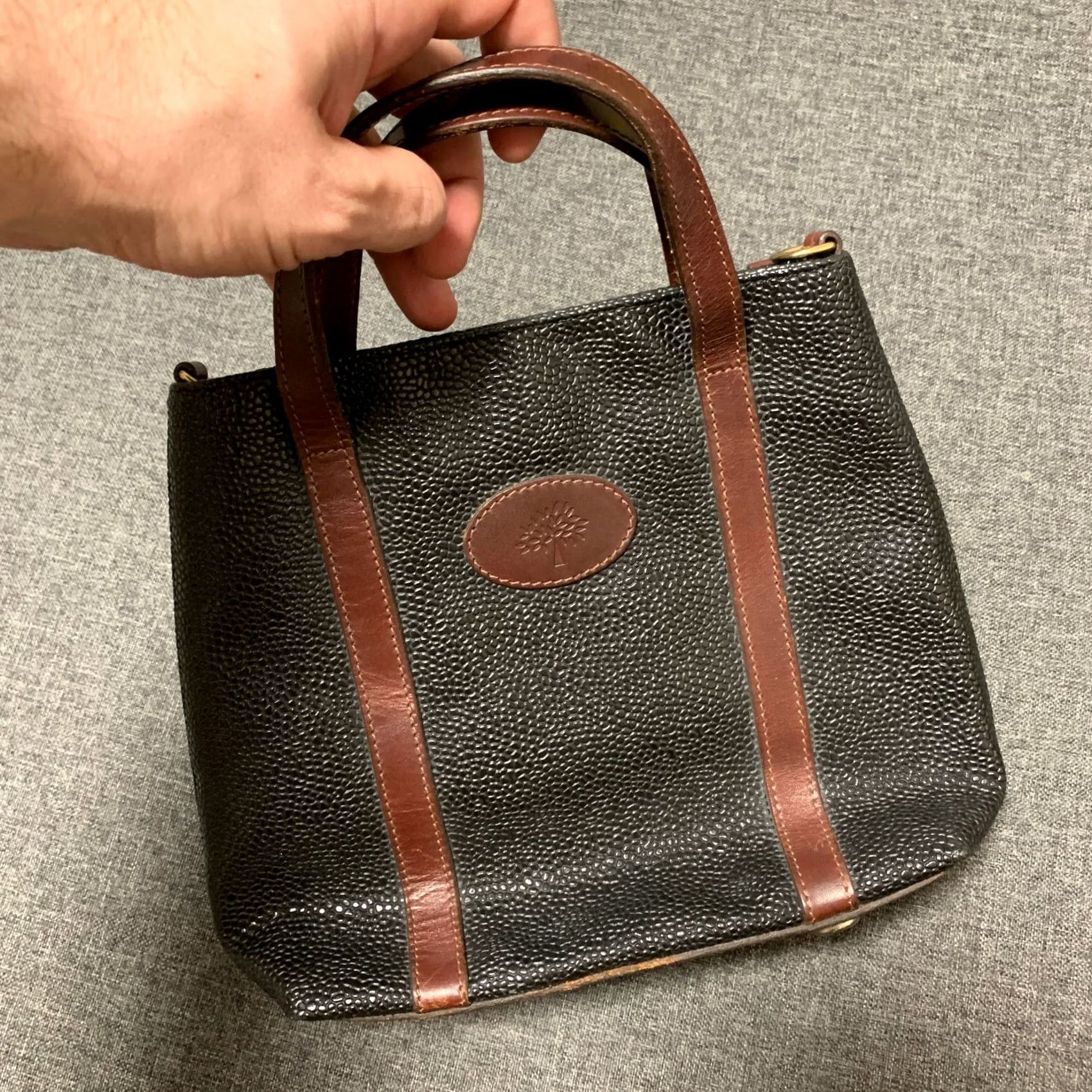 Mulberry Mulberry Small Bag Clutch Vintage Brown Leather Mulberry Clutch Womens Vintage Bag Small Mulberry Brown Leather Clutch Women Size ONE SIZE - 3 Thumbnail