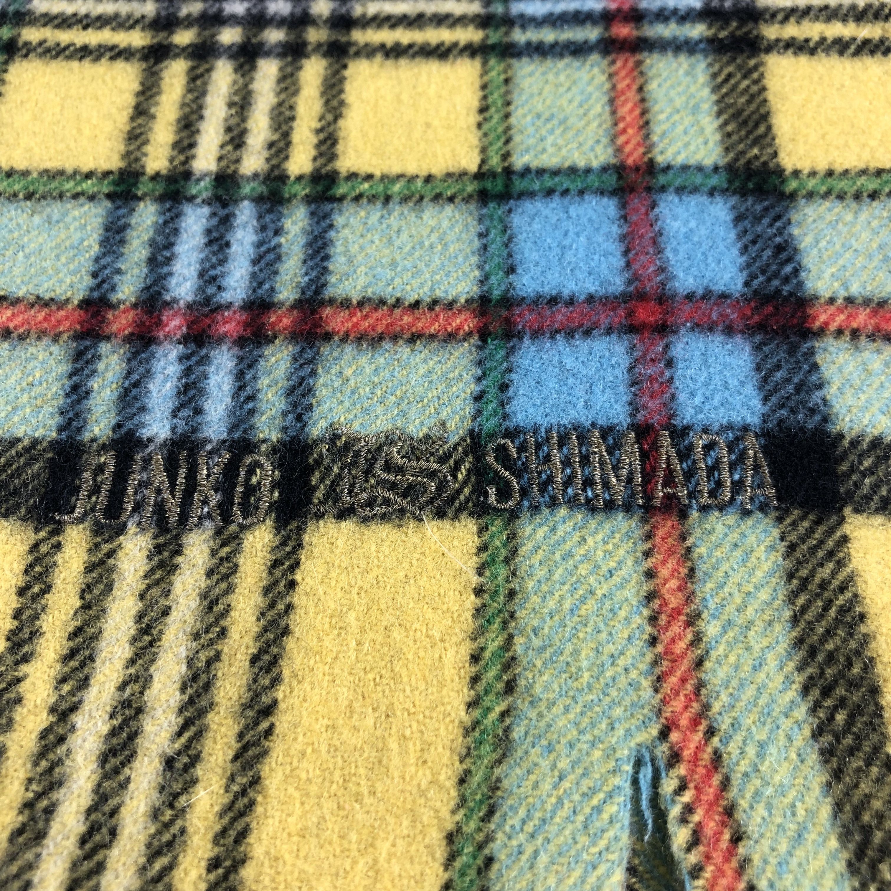 Junko Shimada Junko Shimada Tartan Wool Scarf Muffler V944 Size ONE SIZE - 4 Thumbnail