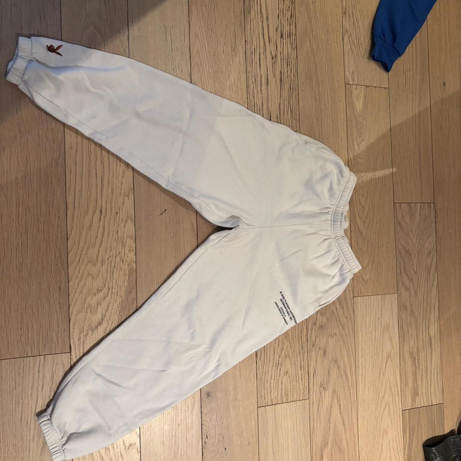 Playboy Playboy White Sweatpants Size US 32 / EU 48 - 2 Thumbnail