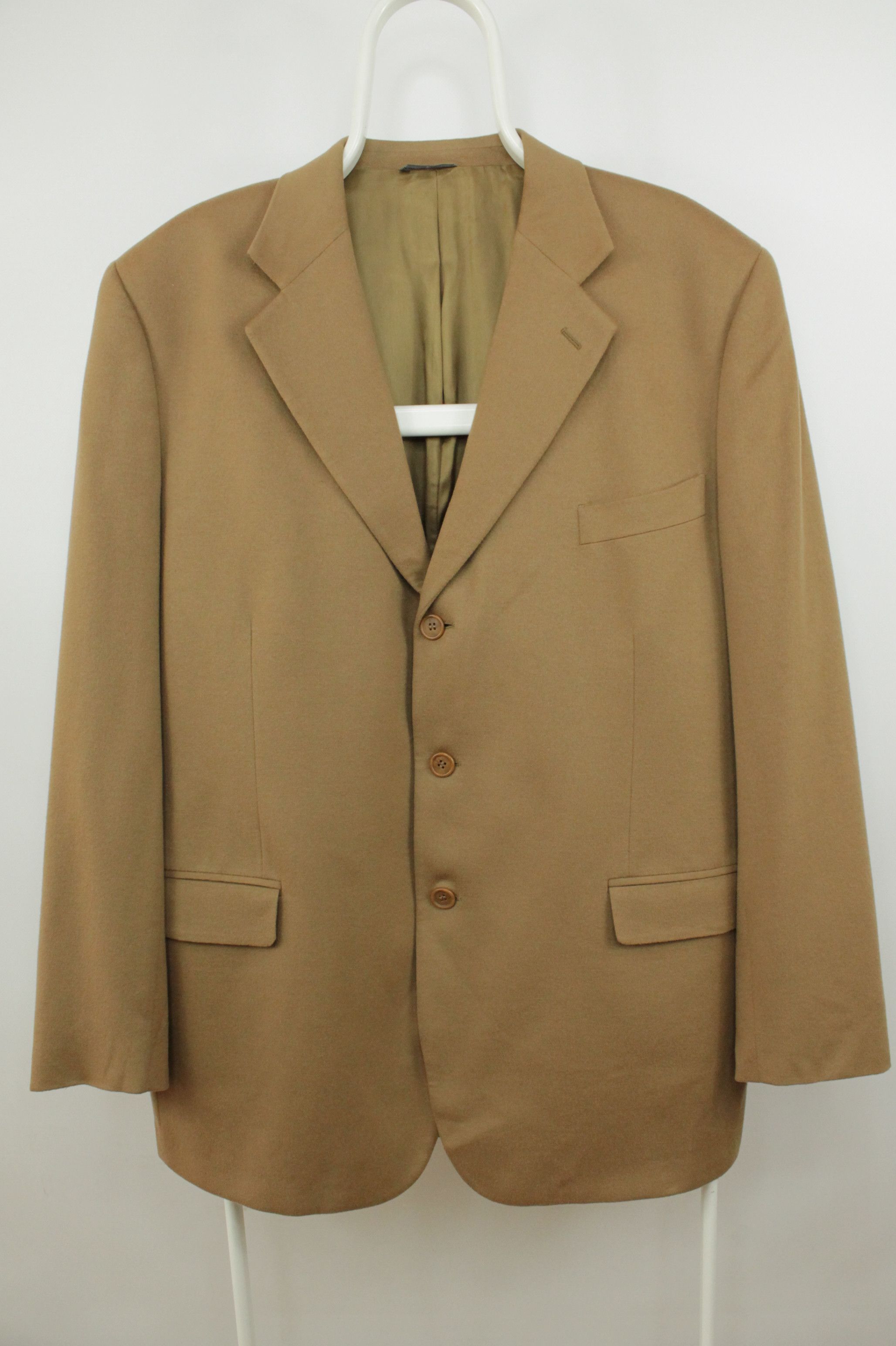 Fendi Vintage Fendi Loro Piana Camel Wool/Cashmere Blazer Jacket Size US XXL / EU 58 / 5 - 1 Thumbnail