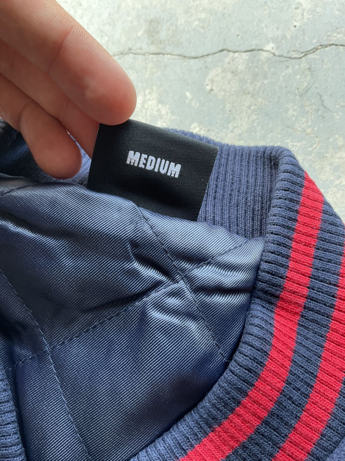 Revenge Revenge Rottweiler Varsity Jacket Navy/Red Size US M / EU 48-50 / 2 - 8 Thumbnail