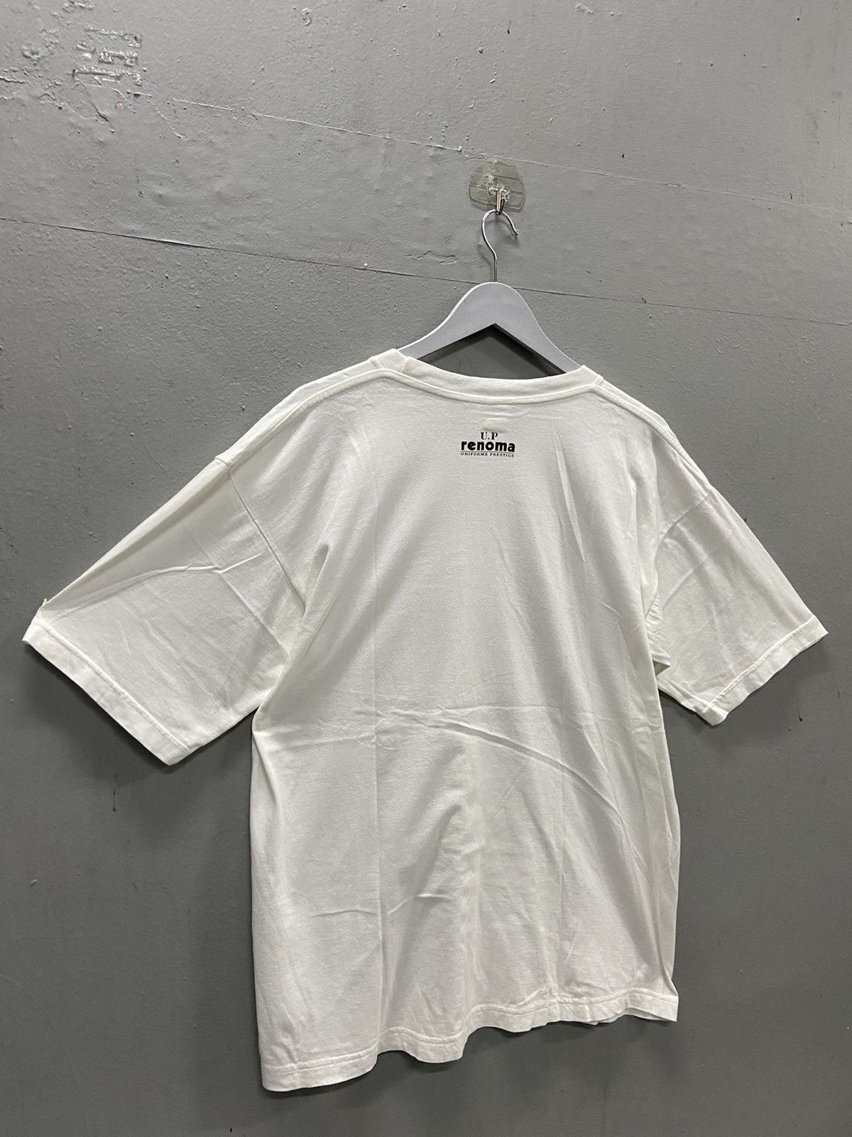 Vintage UP RENOMA JEANS CONCEPT WHITE TEE SHIRT Size US L / EU 52-54 / 3 - 2 Thumbnail