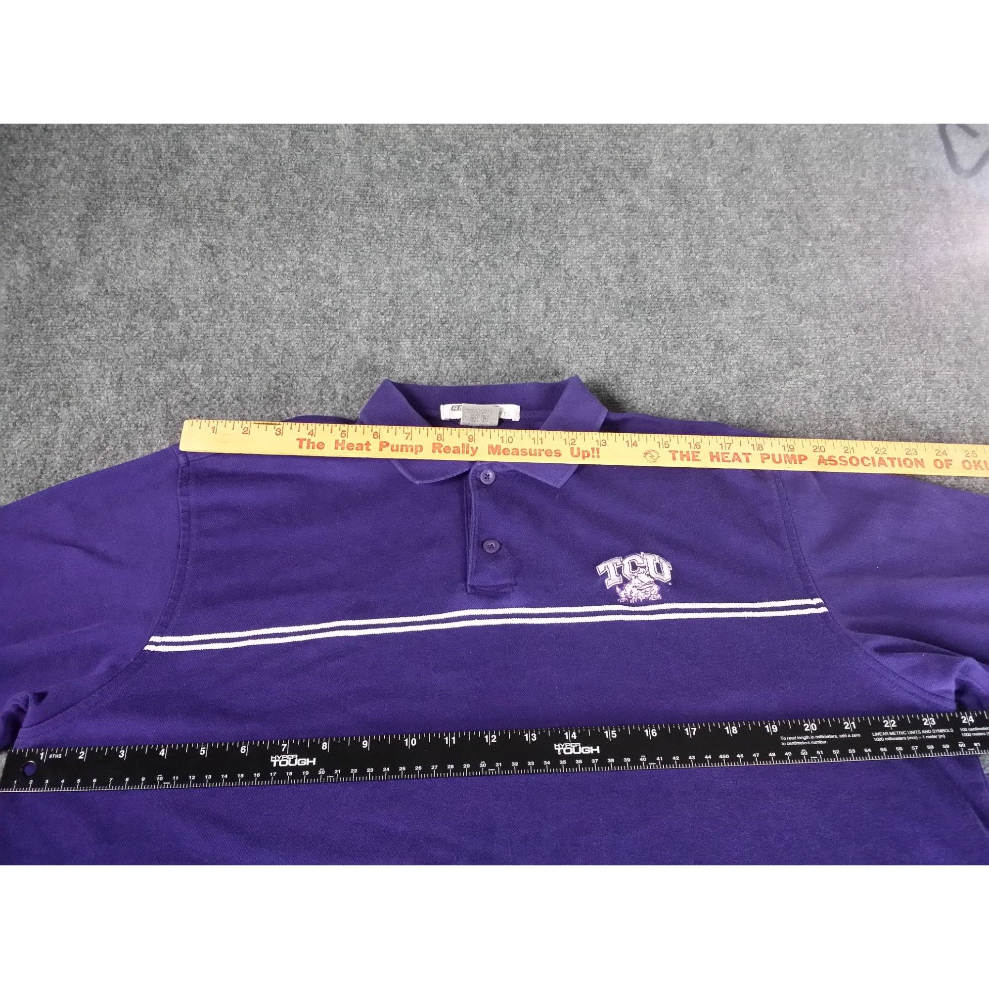 Antigua TCU Horned Frogs Polo Men Sz L Antigua Purple Embroidered Ca Size US L / EU 52-54 / 3 - 5 Thumbnail