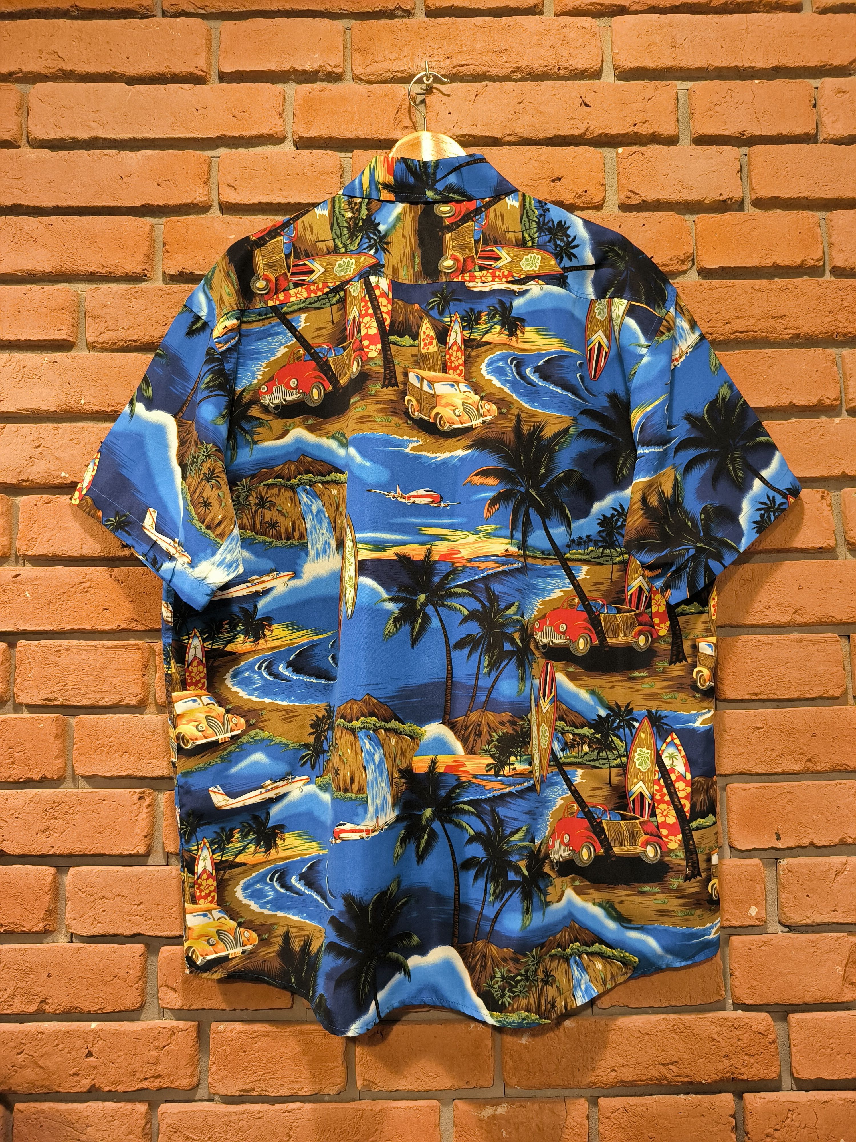 Vintage Vintage Lowes Hawaiian Shirt Short Sleeve Button-Up Print Size US XXL / EU 58 / 5 - 4 Thumbnail