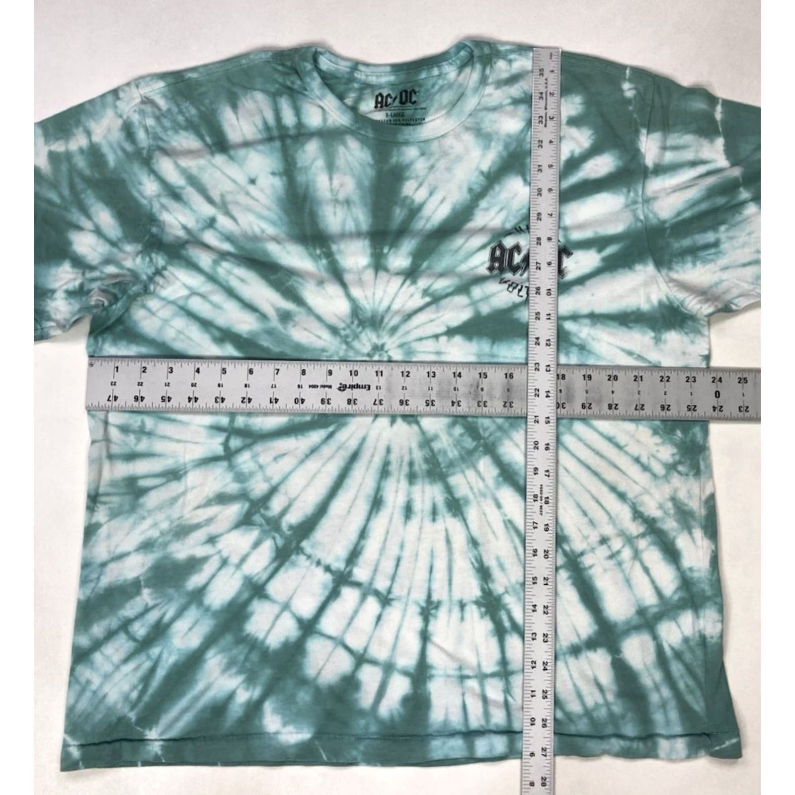 Vintage ACDC High Voltage 76 European Tour Graphic T-shirt Men XL Green Tie Dye Music Shirt Size US XL / EU 56 / 4 - 7 Thumbnail