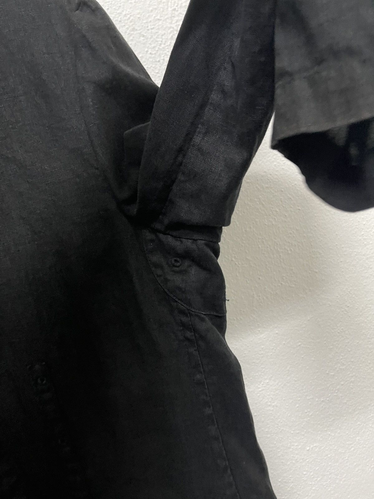 Yohji Yamamoto 80s YOHJI YAMAMOTO LINEN BLAZZER JACKET RARE Size L / US 10 / IT 46 - 9 Thumbnail